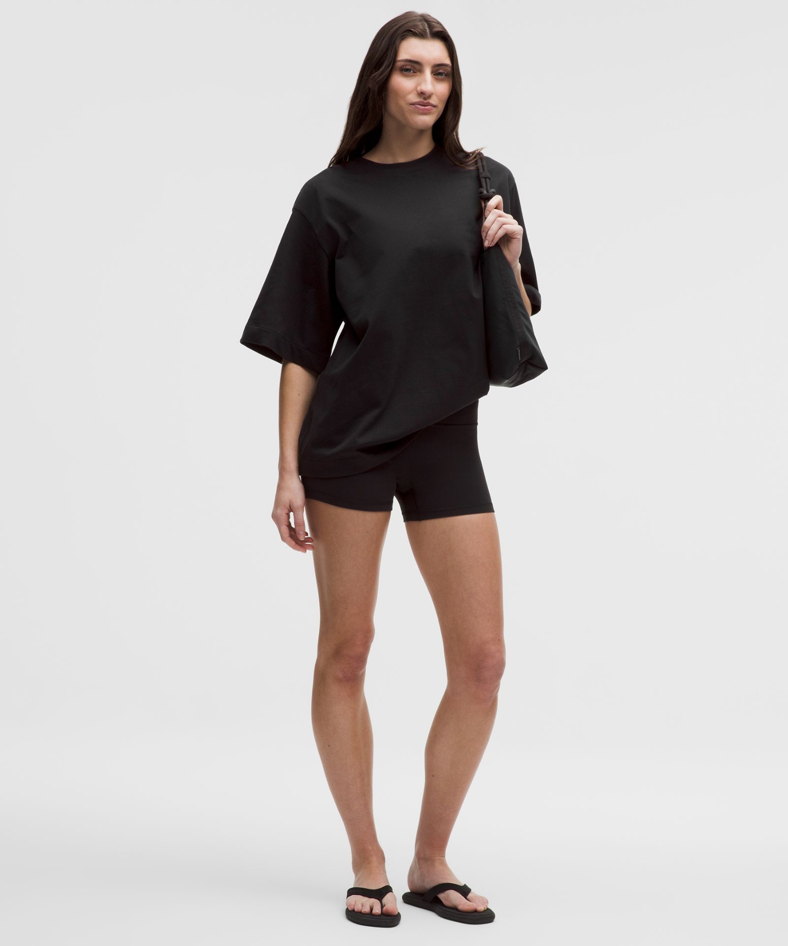 Женская хлопковая футболка Lululemon Heavyweight Oversized — фото 2