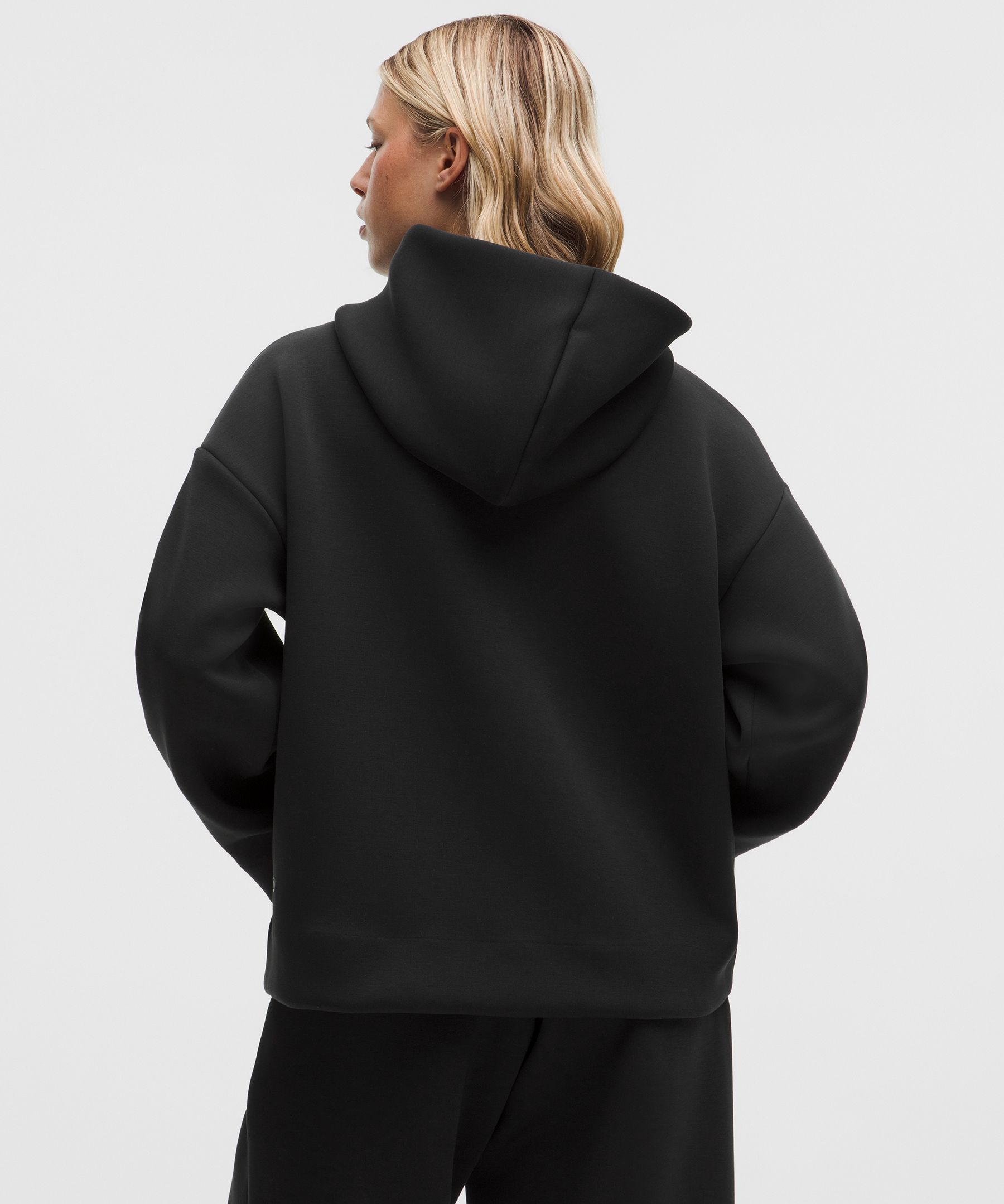 Sleek Spacer Full-Zip Hoodie