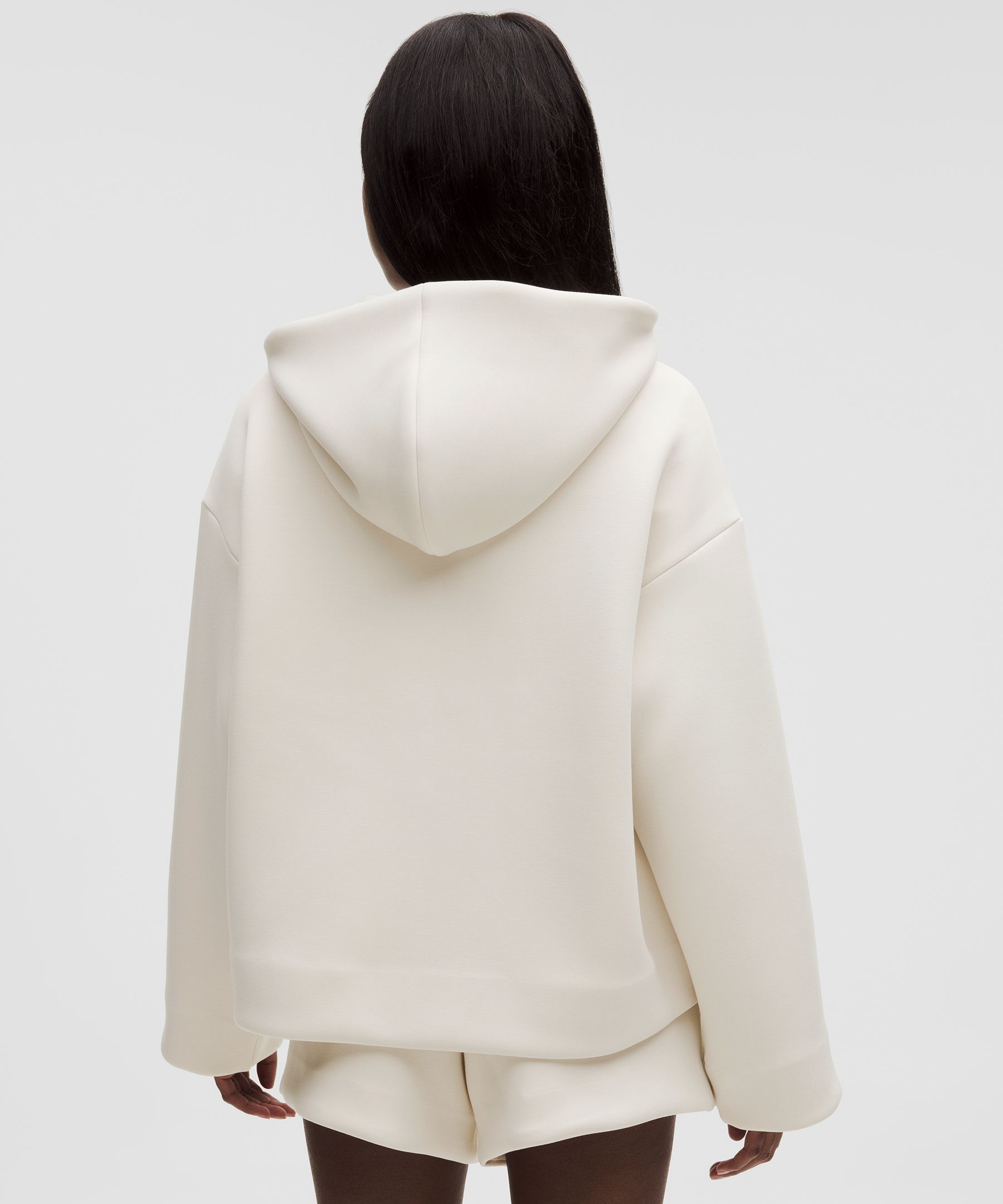 Sleek Spacer Full-Zip Hoodie