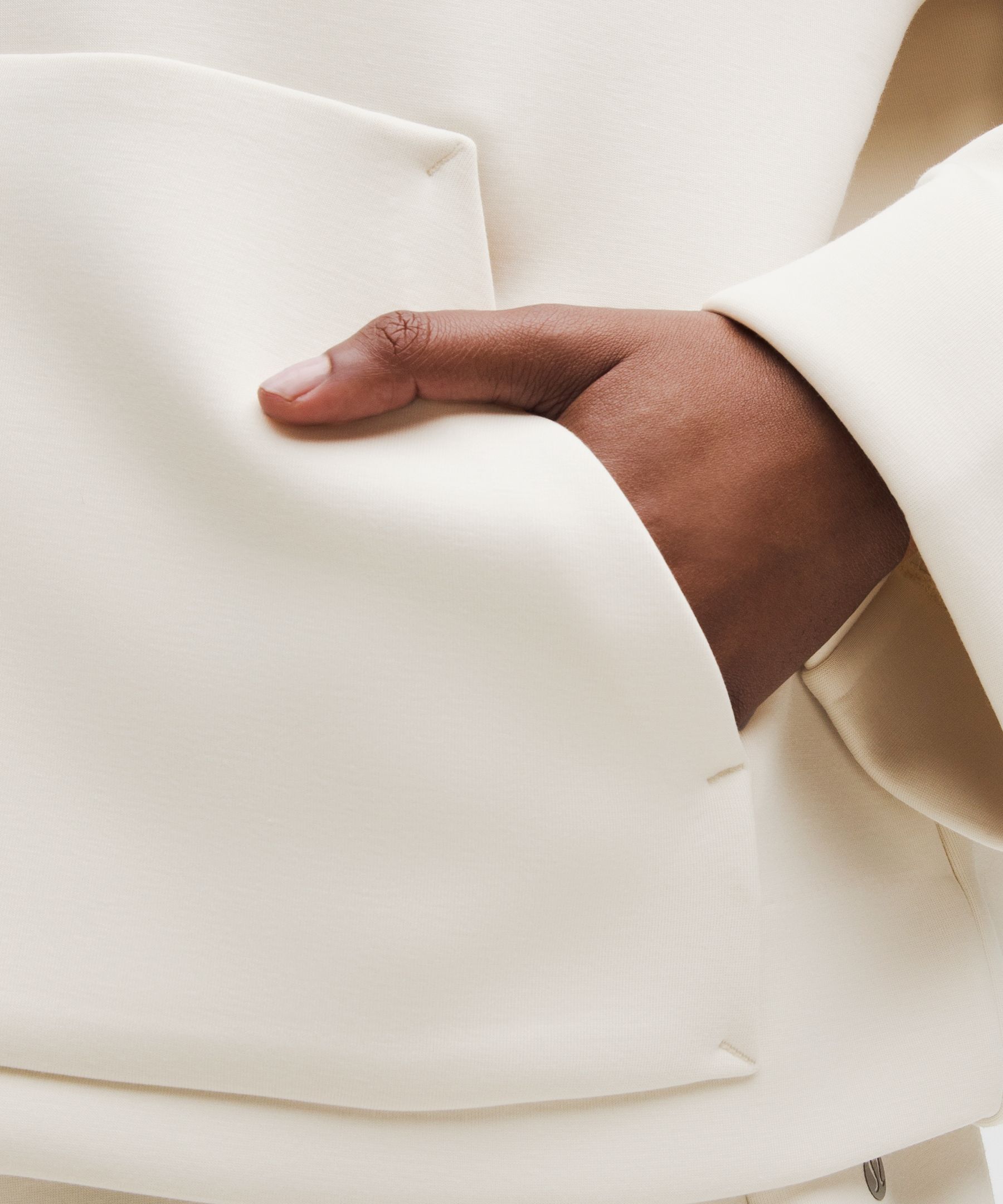 Sleek Spacer Full-Zip Hoodie