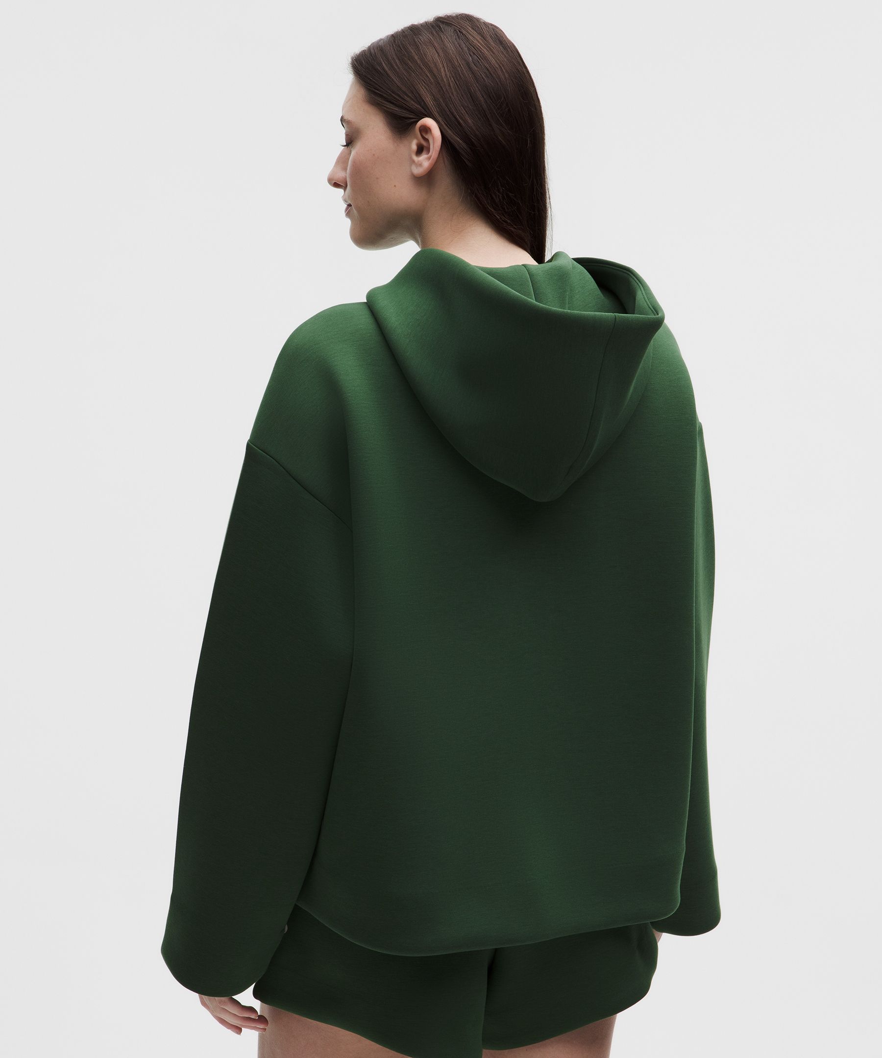 Sleek Spacer Full-Zip Hoodie