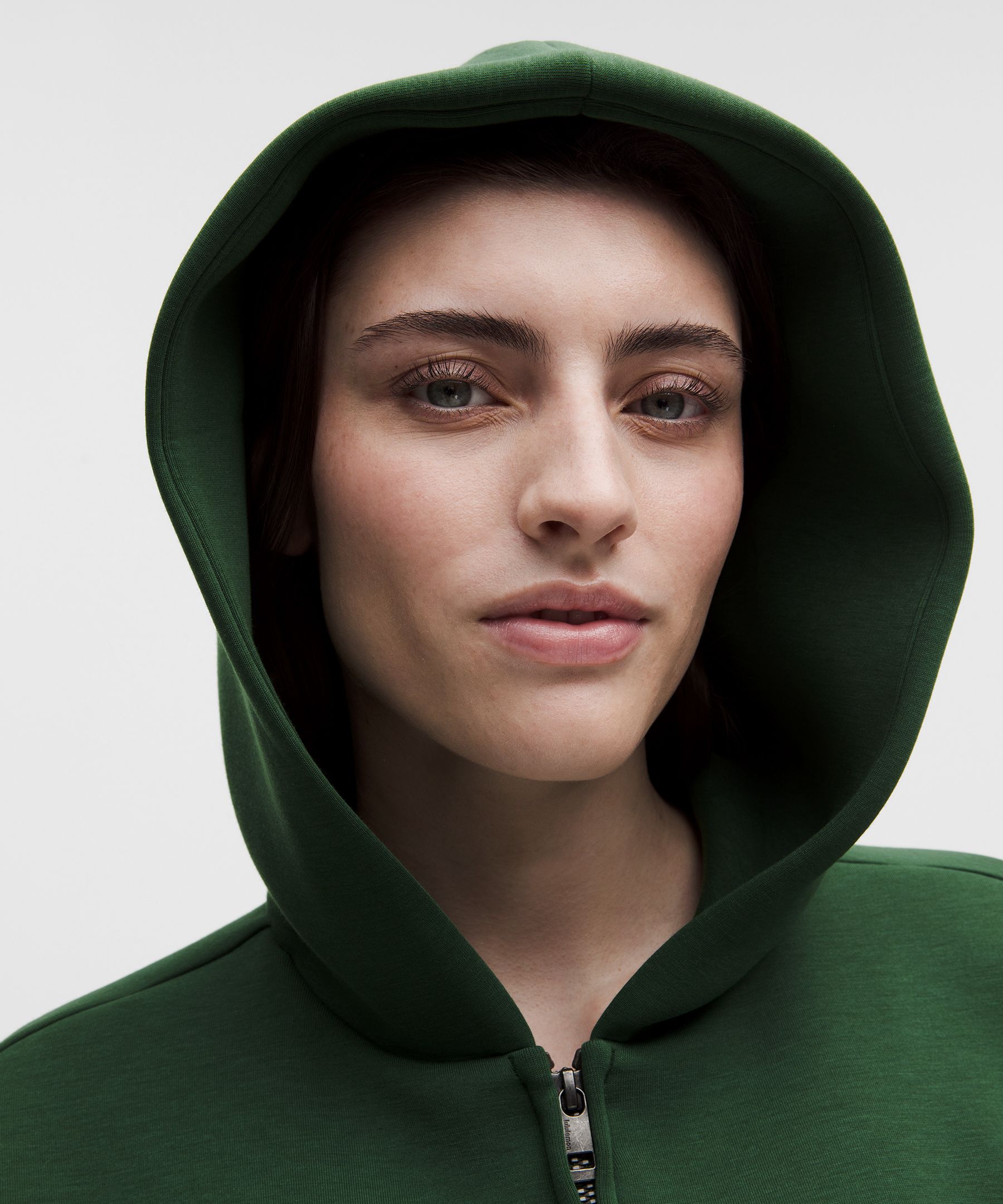 Sleek Spacer Full-Zip Hoodie