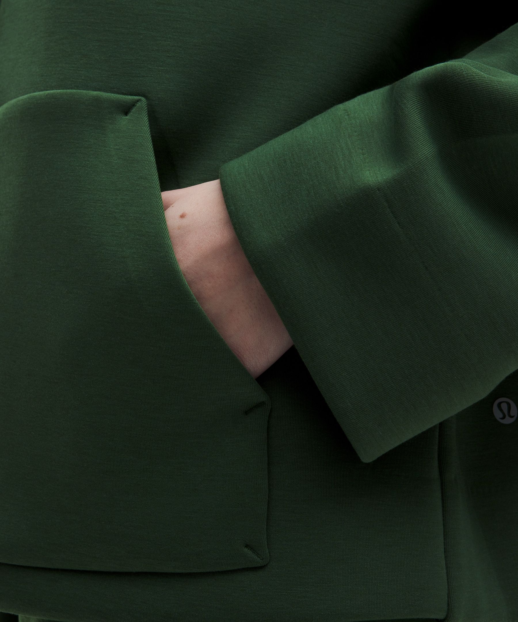 Sleek Spacer Full-Zip Hoodie