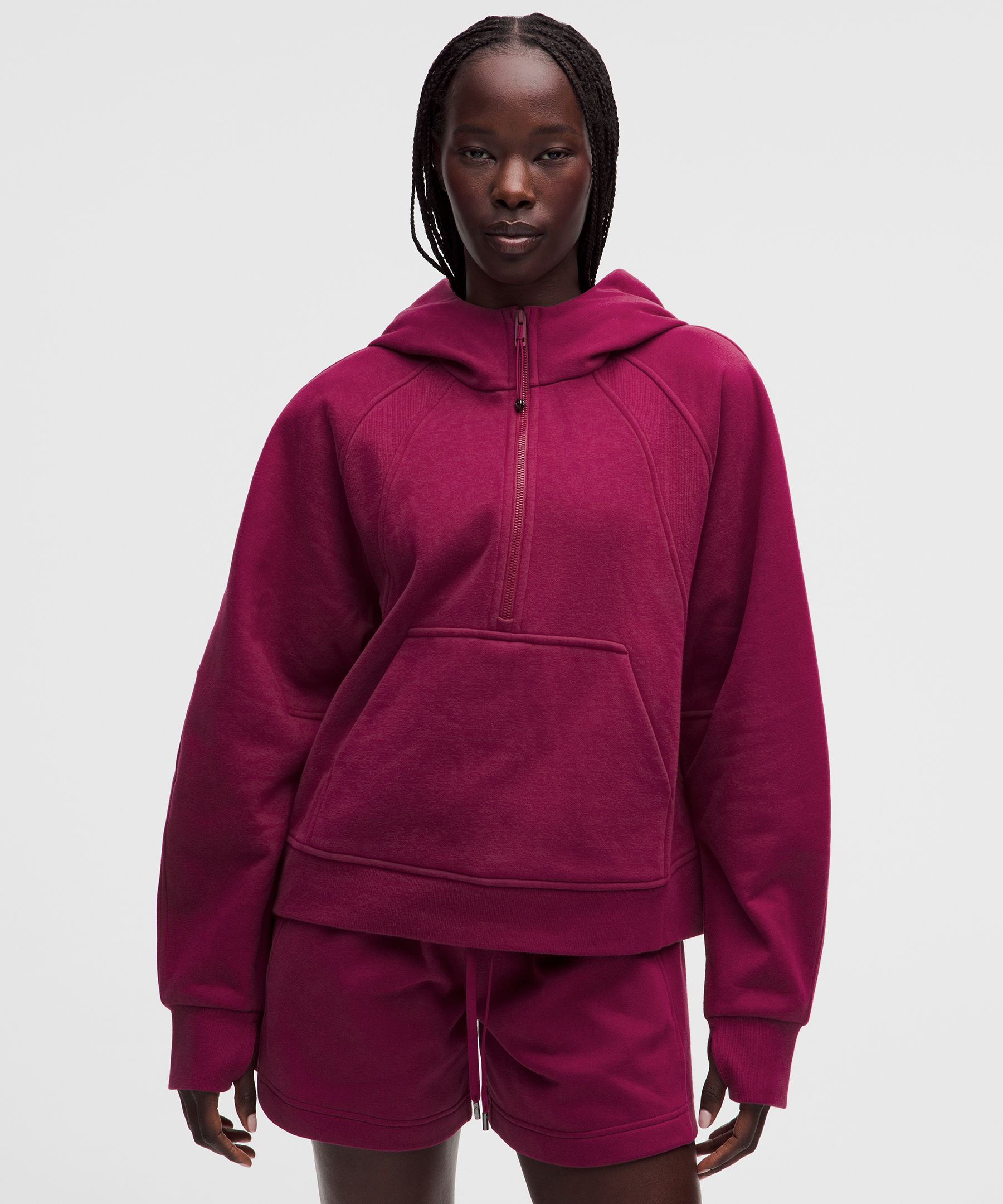 Sudadera Scuba Evolve con cuello funnel y medio cierre