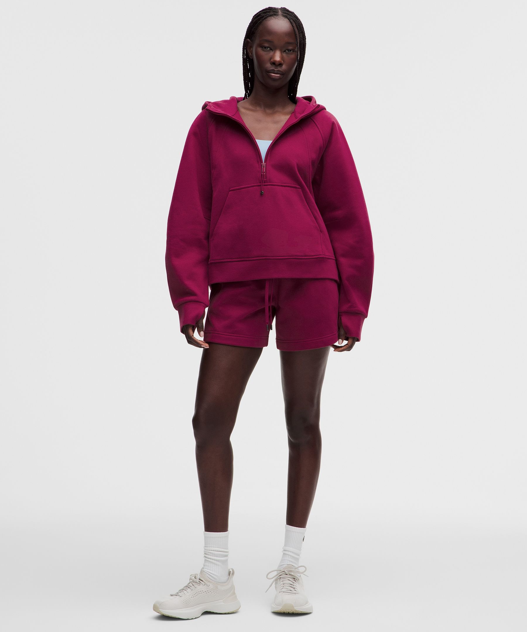 Sudadera Scuba Evolve con cuello funnel y medio cierre