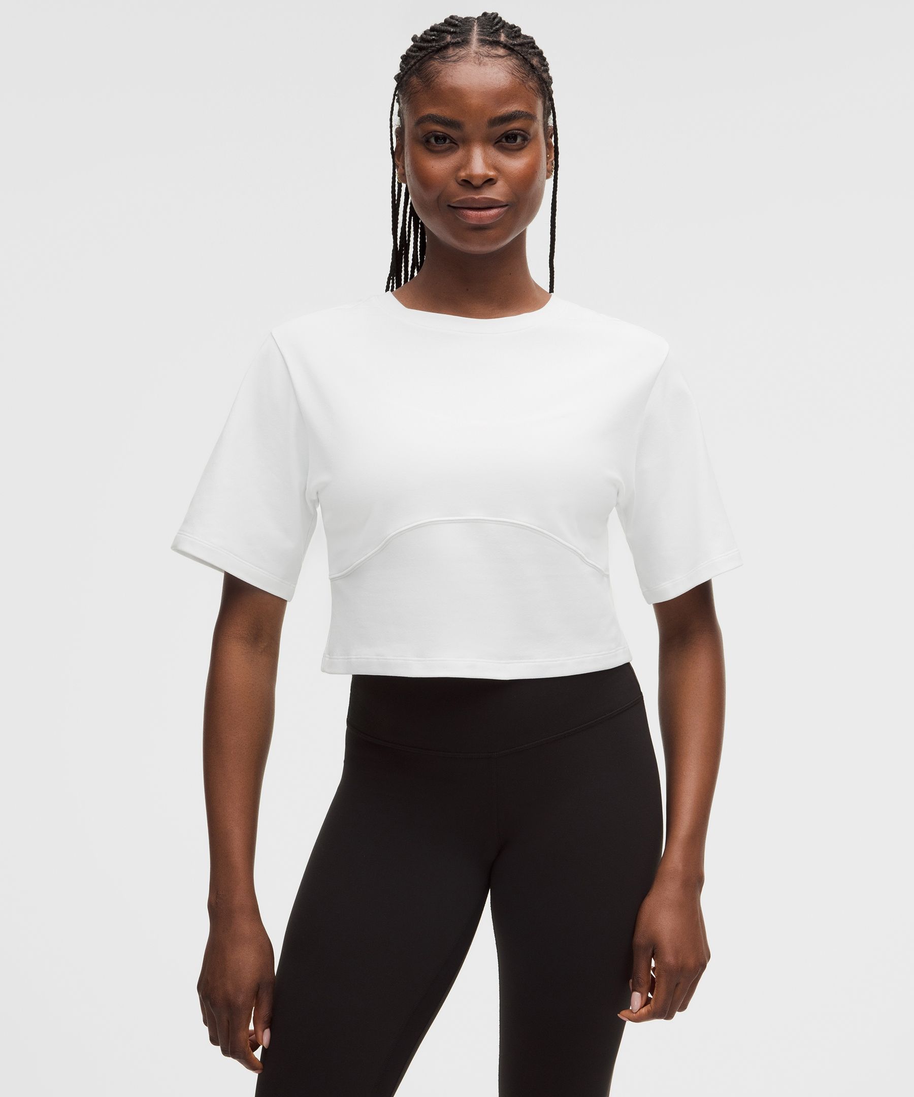 Luon Wide-Sleeve Keyhole Yoga T-Shirt