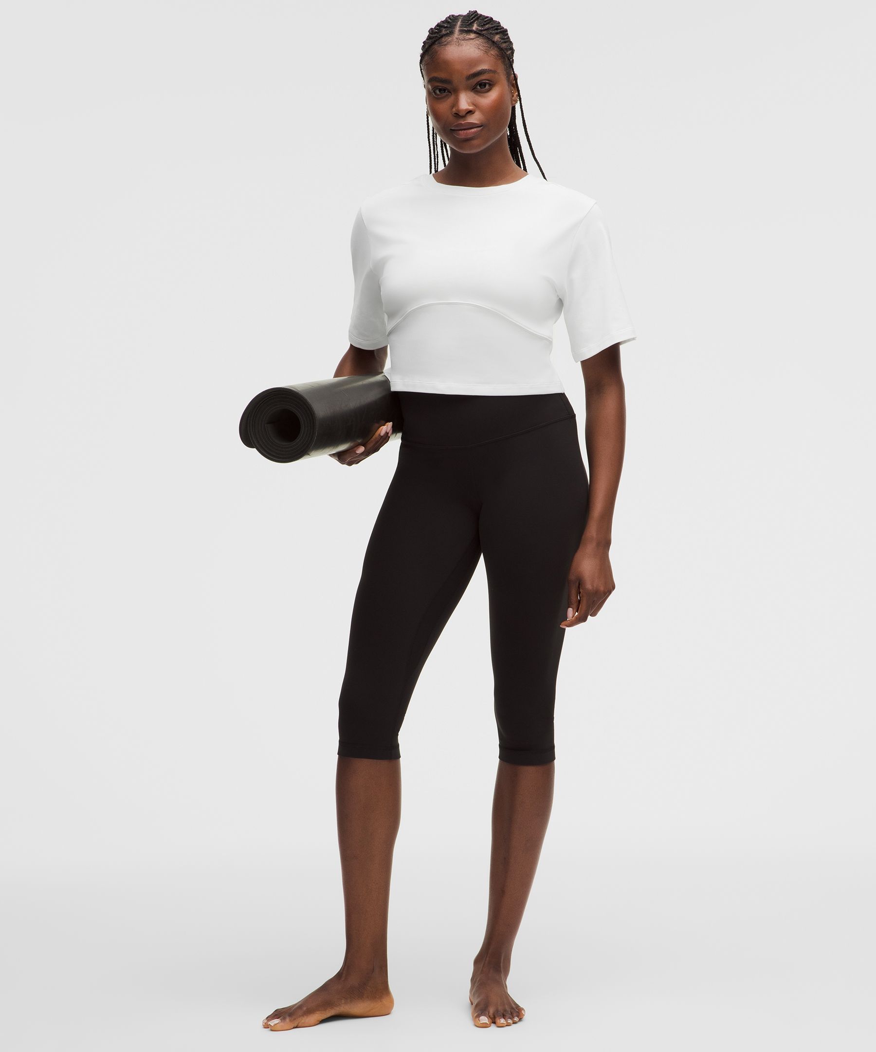 Luon Wide-Sleeve Keyhole Yoga T-Shirt