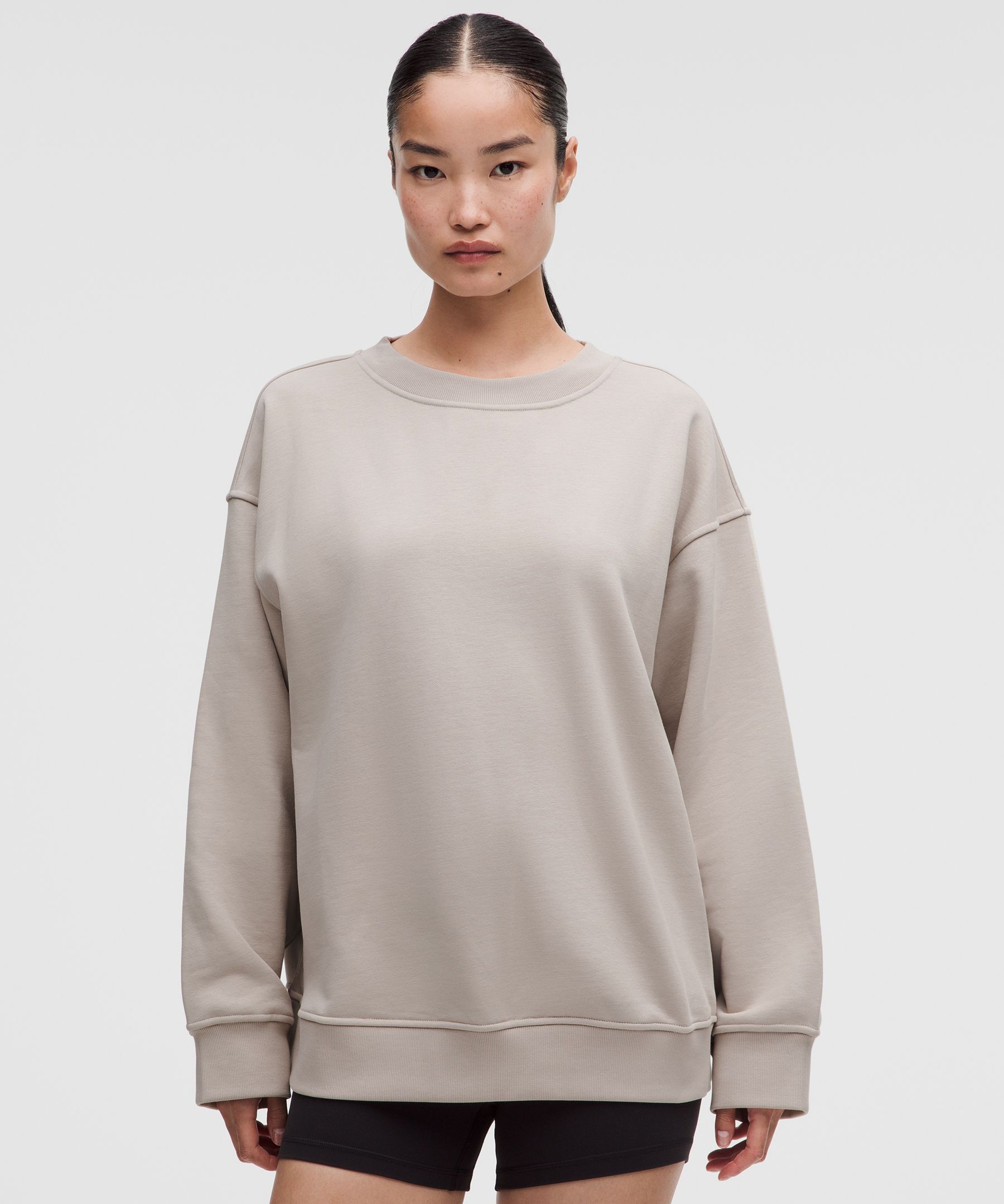 French Terry Oversized Crew | Women's Hoodies & Sweatshirts