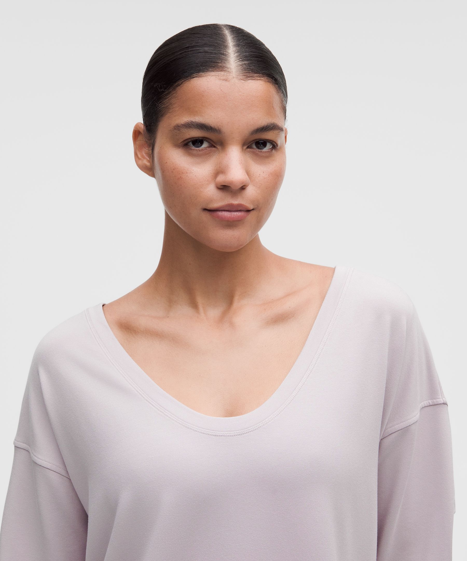 BeCalm Scoop-Neck Pullover
