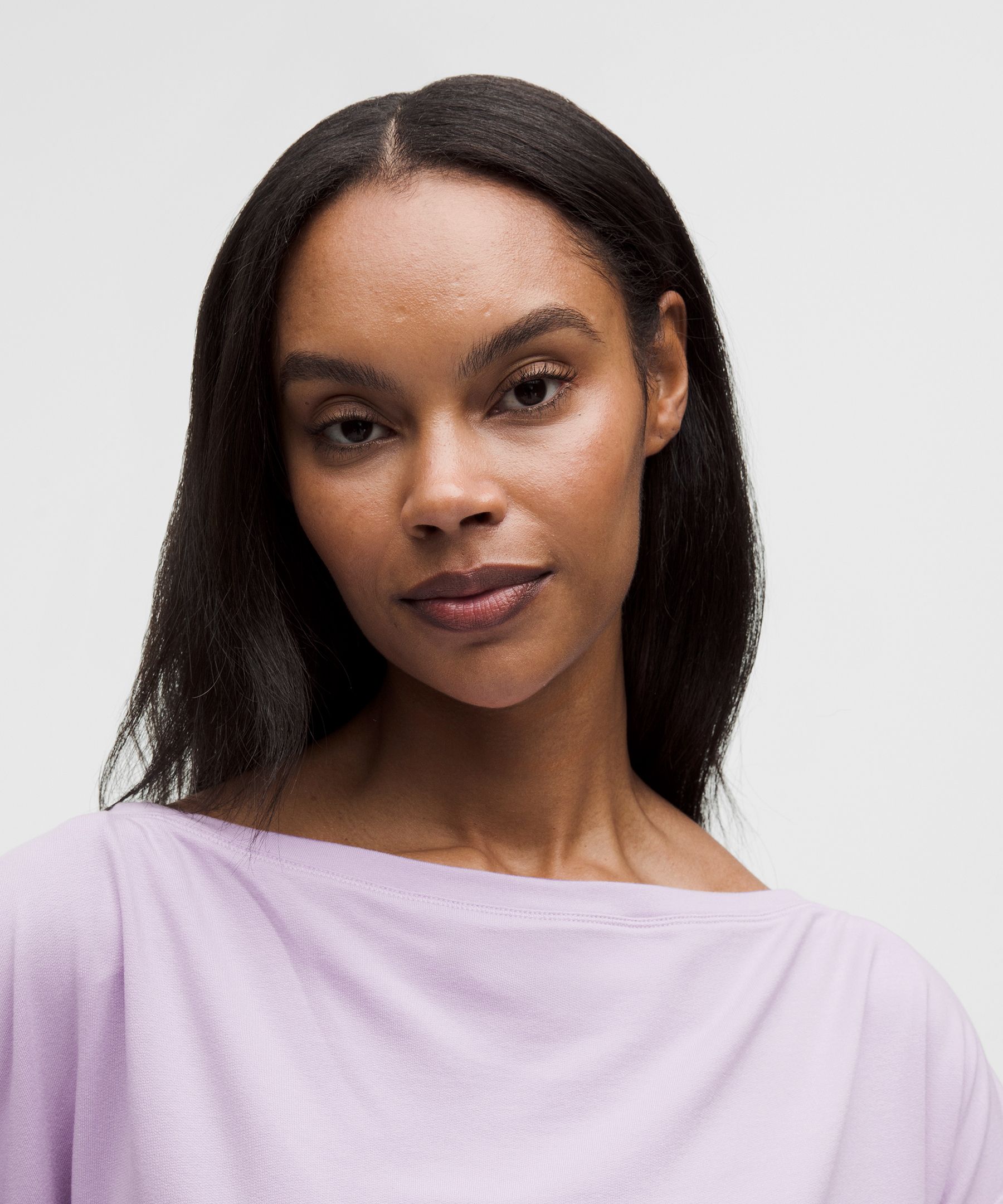 BeCalm Oversized Boatneck Long-Sleeve Shirt
