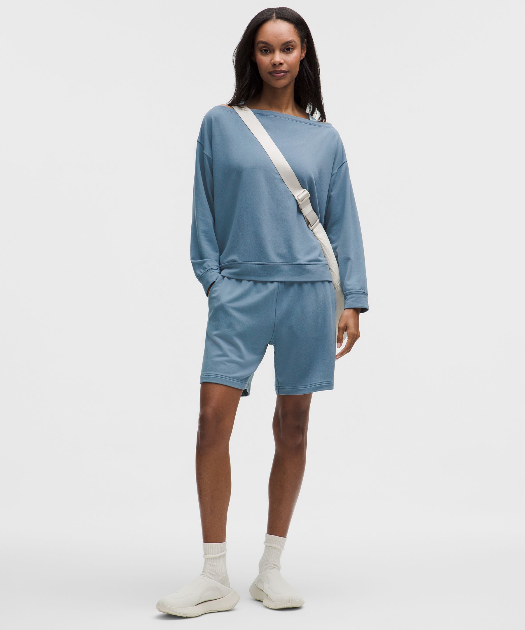 BeCalm Oversized Boatneck Long-Sleeve Shirt