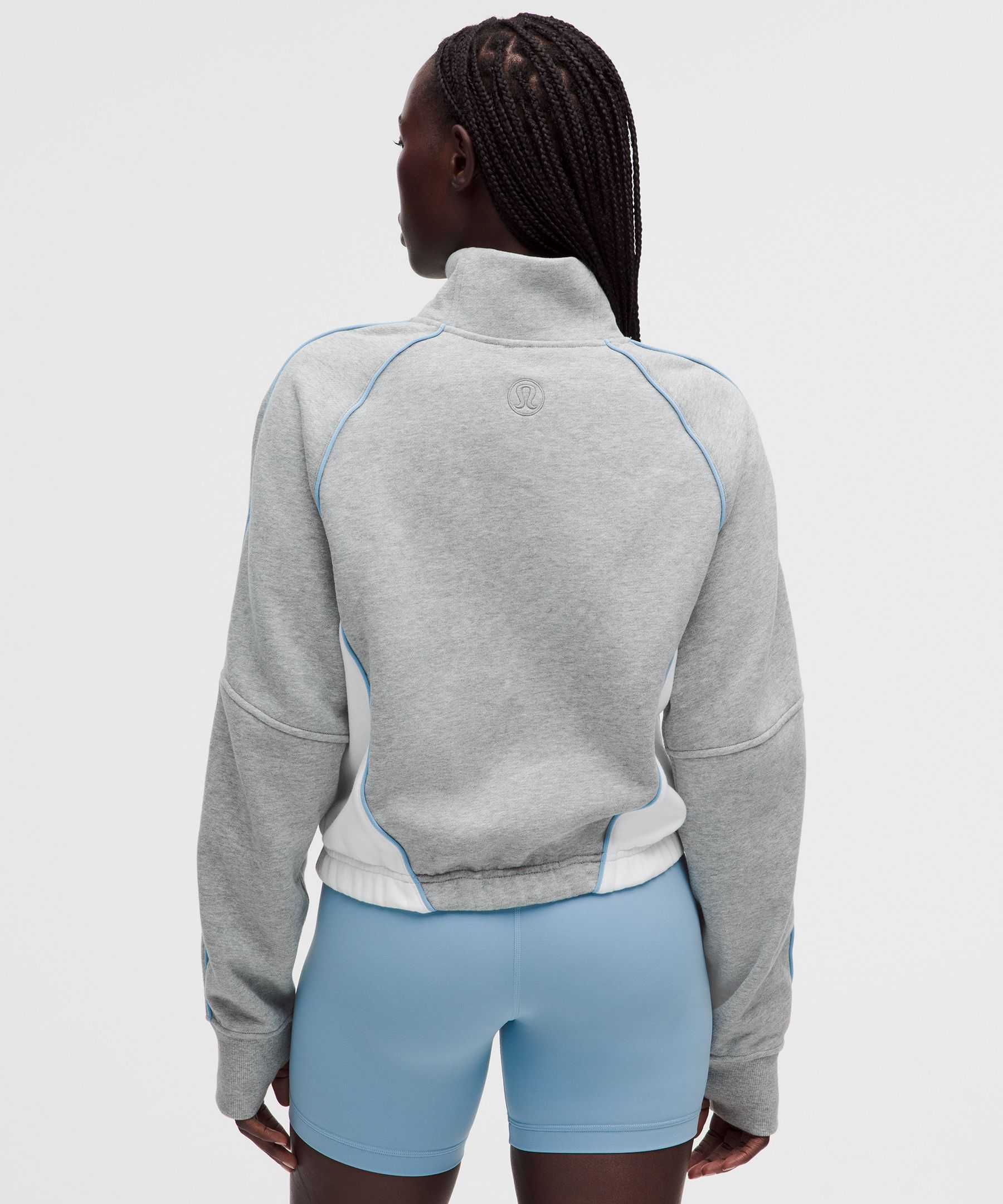 Sweat demi-zipp&eacute; d&eacute;contract&eacute; Scuba *Colourblock