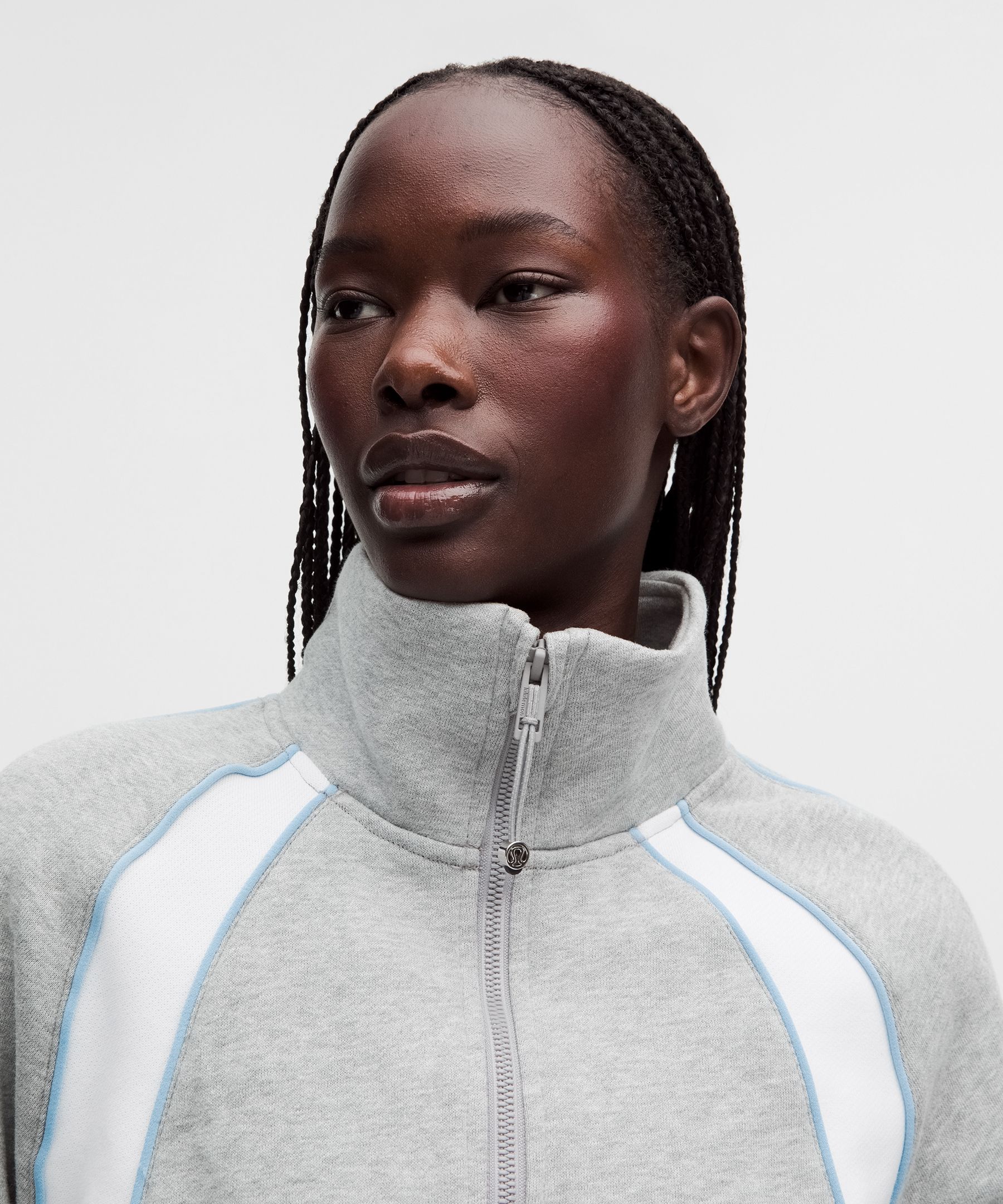 Sweat demi-zipp&eacute; d&eacute;contract&eacute; Scuba *Colourblock