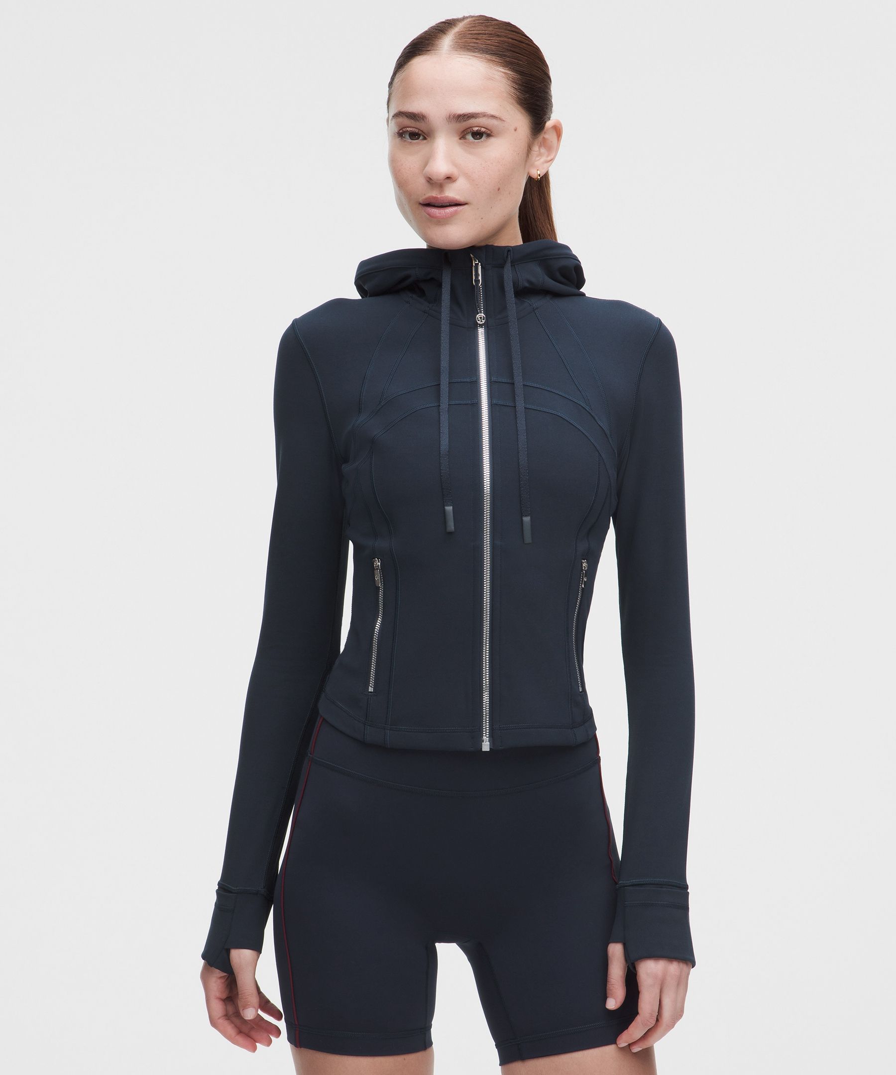 lululemonルルレモン define フルジップジャケットフード付き フード付き Define ジャケット メッシュベント *Nulu | ジャケット