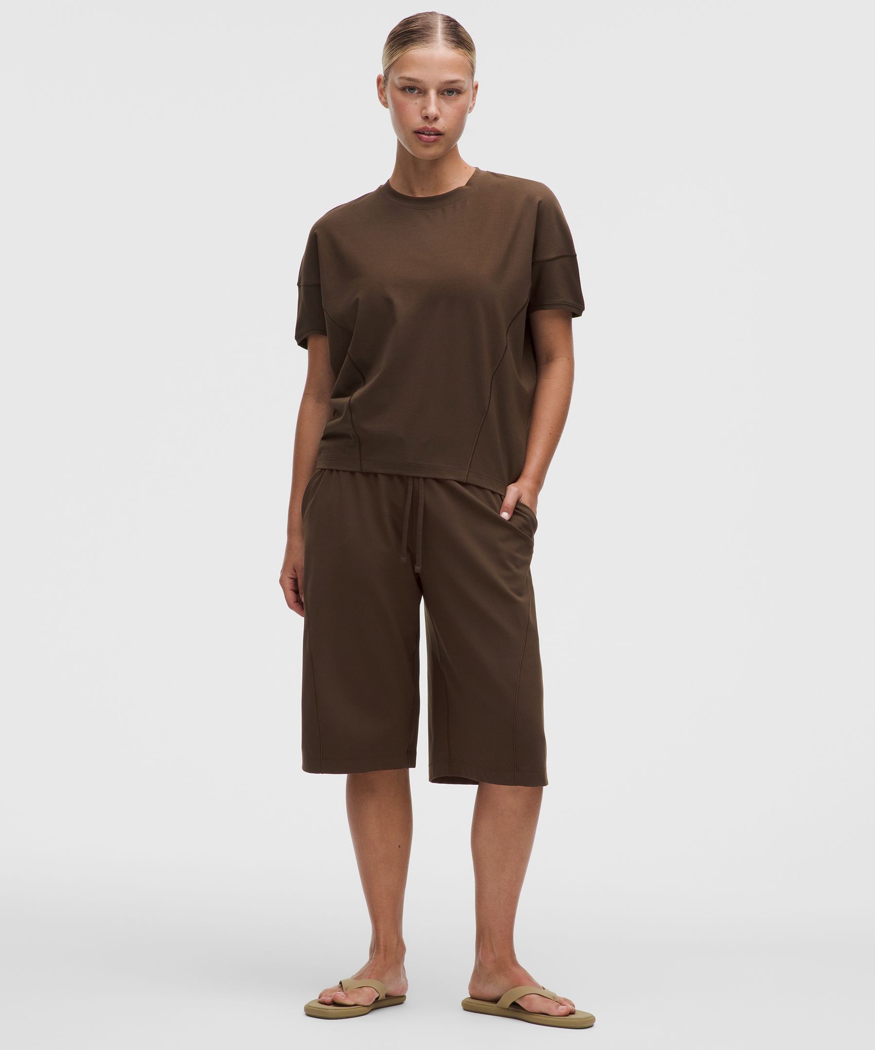 T-shirt Dolman en coton et modal