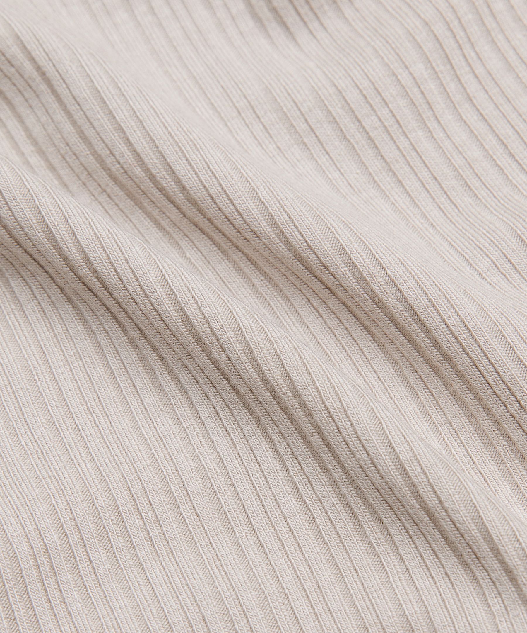 Hold Tight Micro-Rib Cross-Back Long-Sleeve Shirt