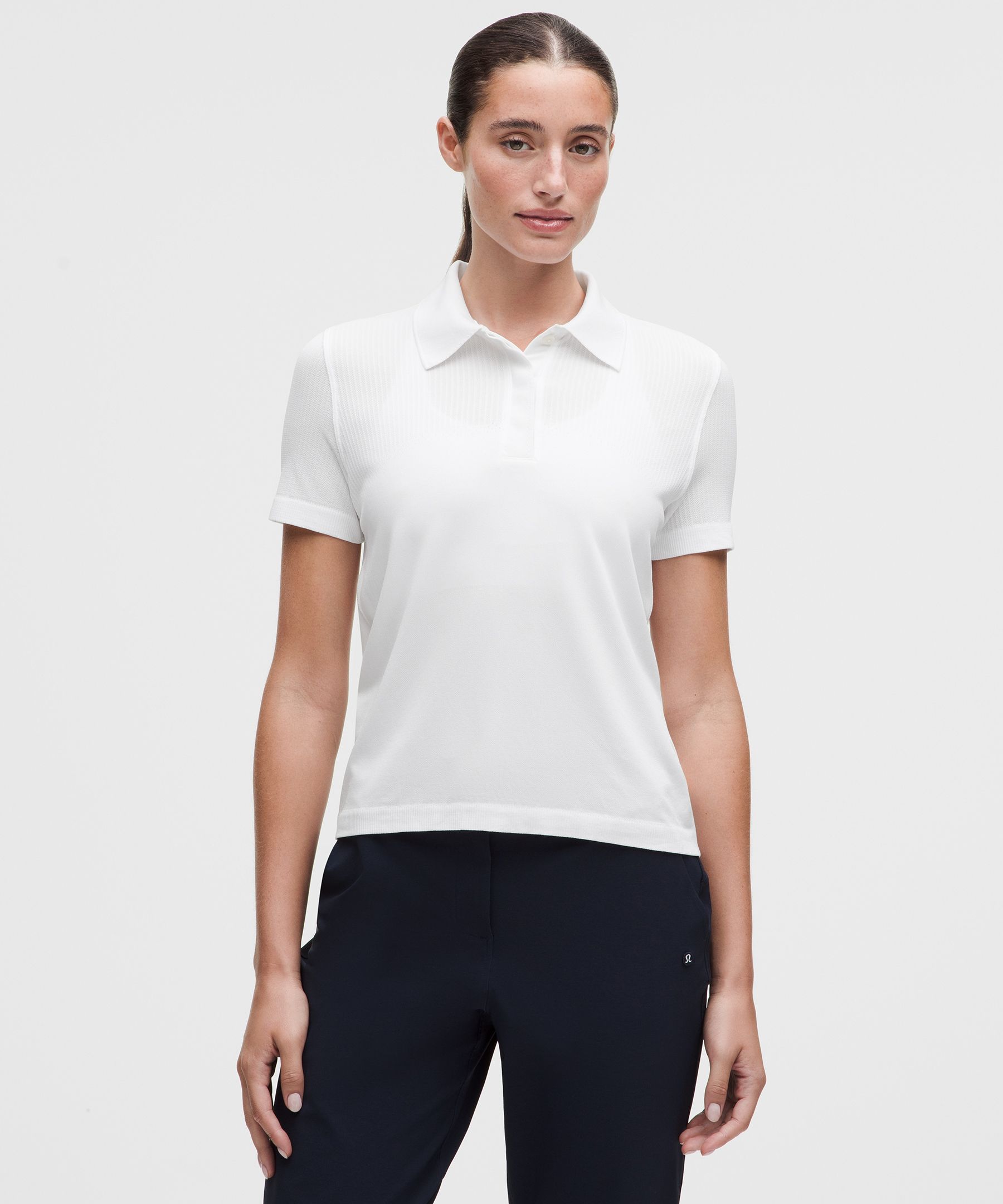 Swiftly Open-Knit Golf Polo Shirt