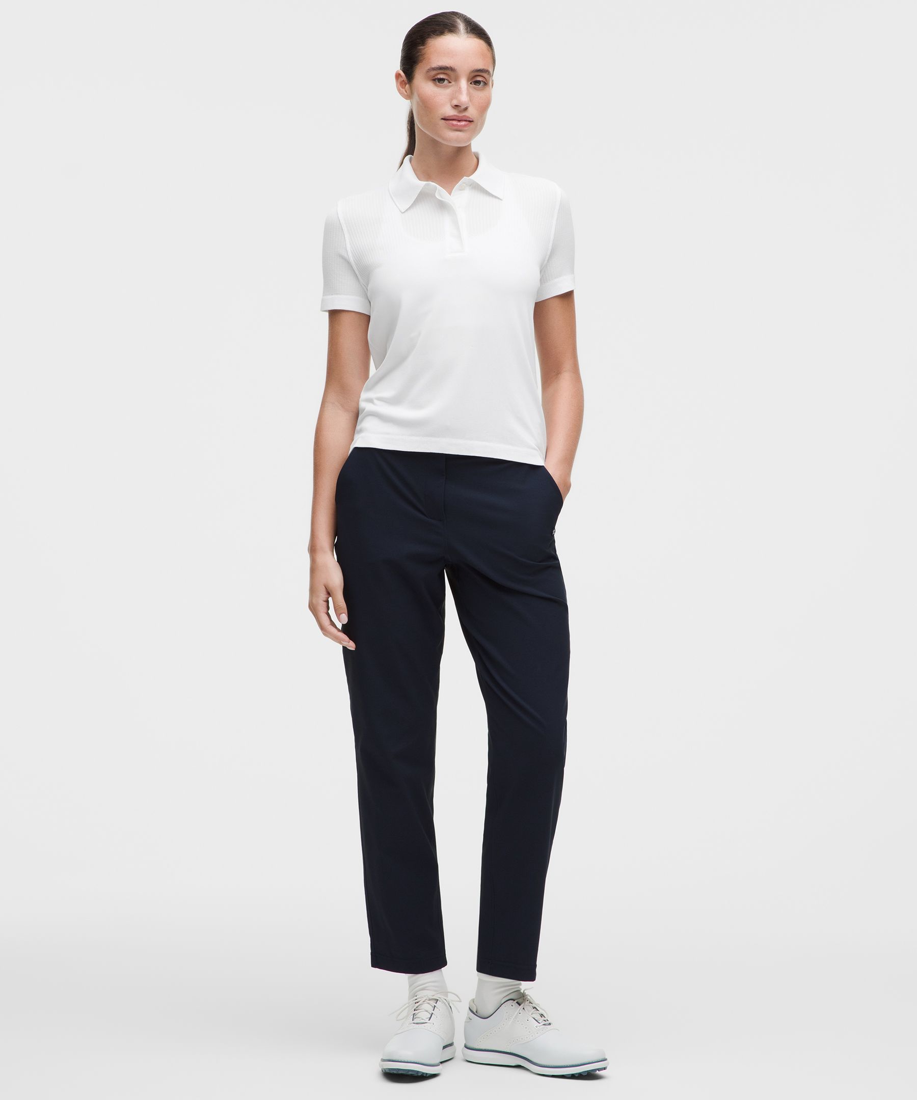 Swiftly Open-Knit Golf Polo Shirt