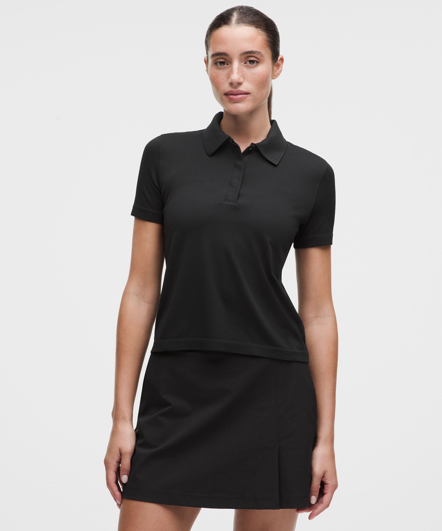 Swiftly Open-Knit Golf Polo Shirt