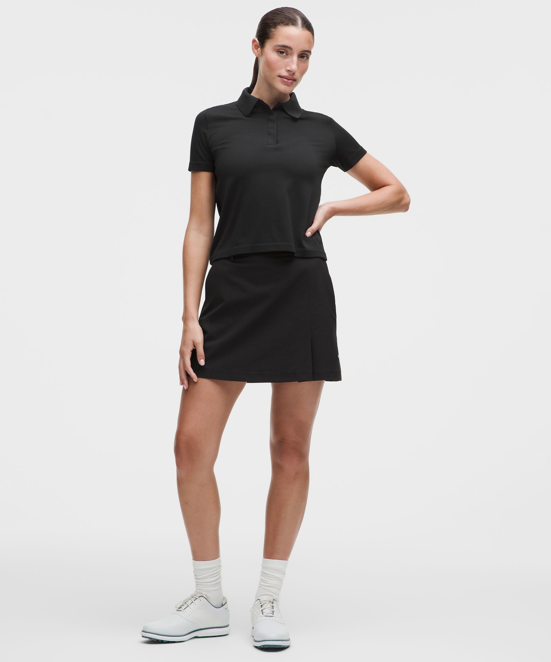 Swiftly Open-Knit Golf Polo Shirt
