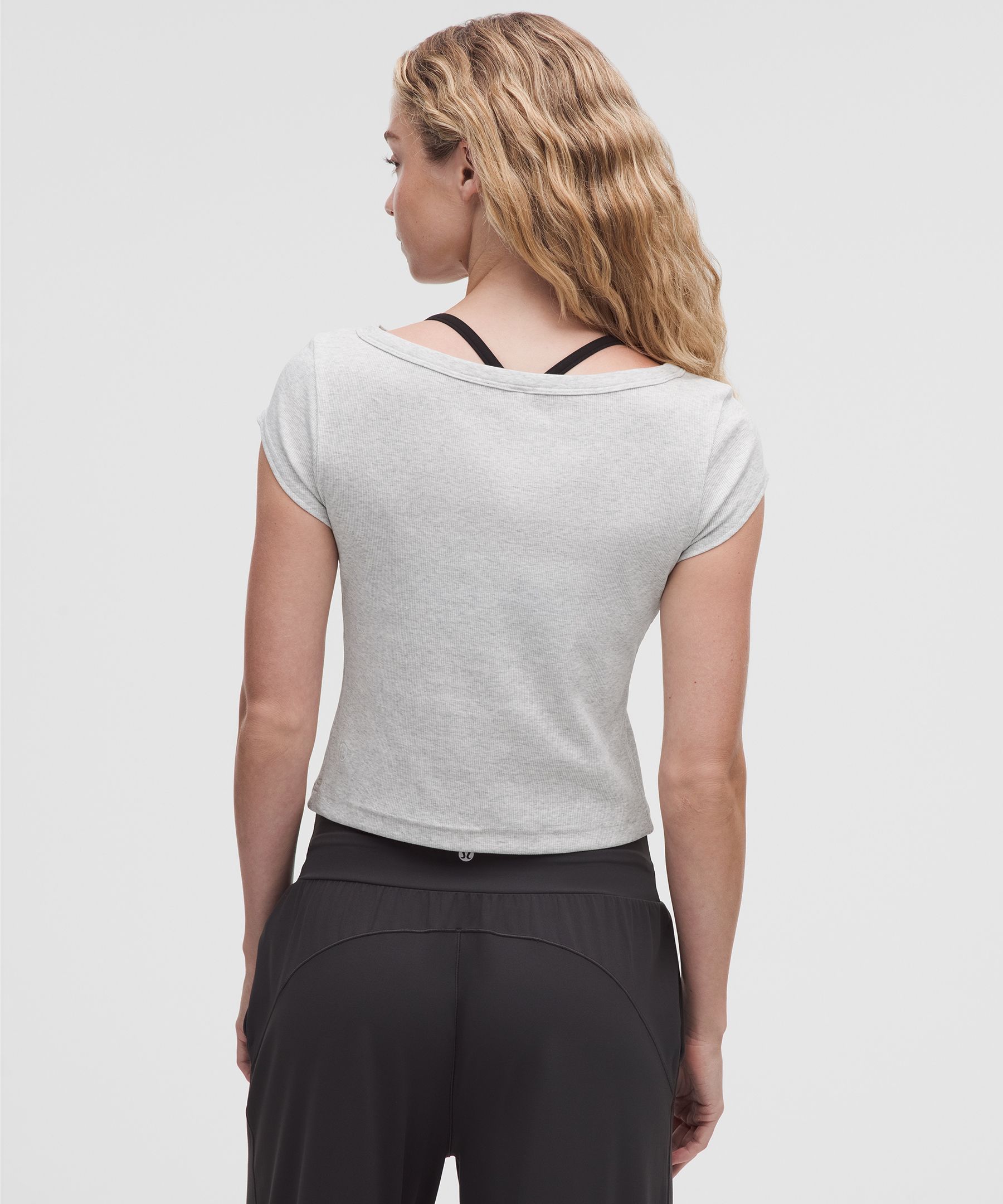 Little Ribbed Boatneck Tee