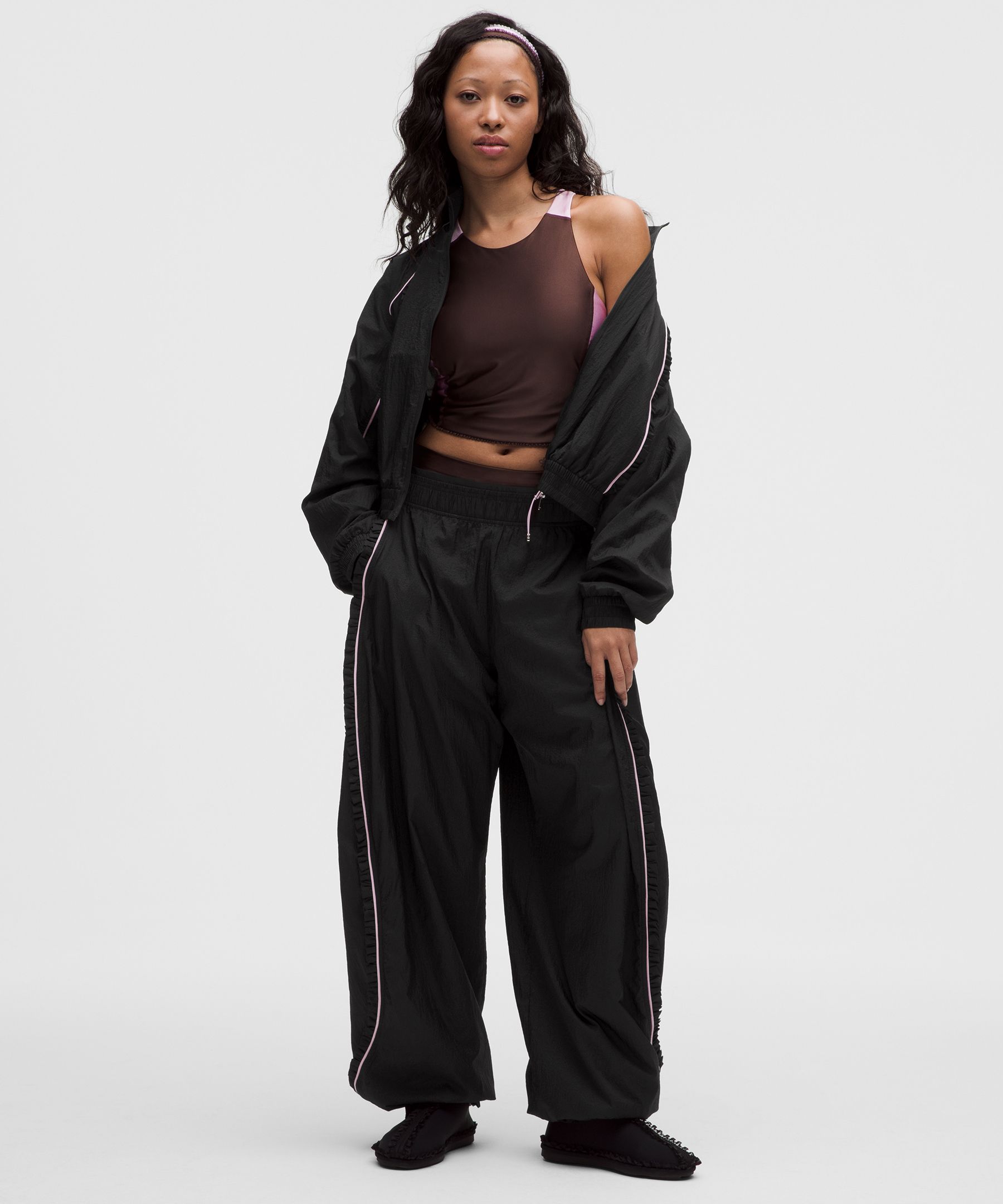 GANNI x lululemon Ruffle-Trim Textured Jacket