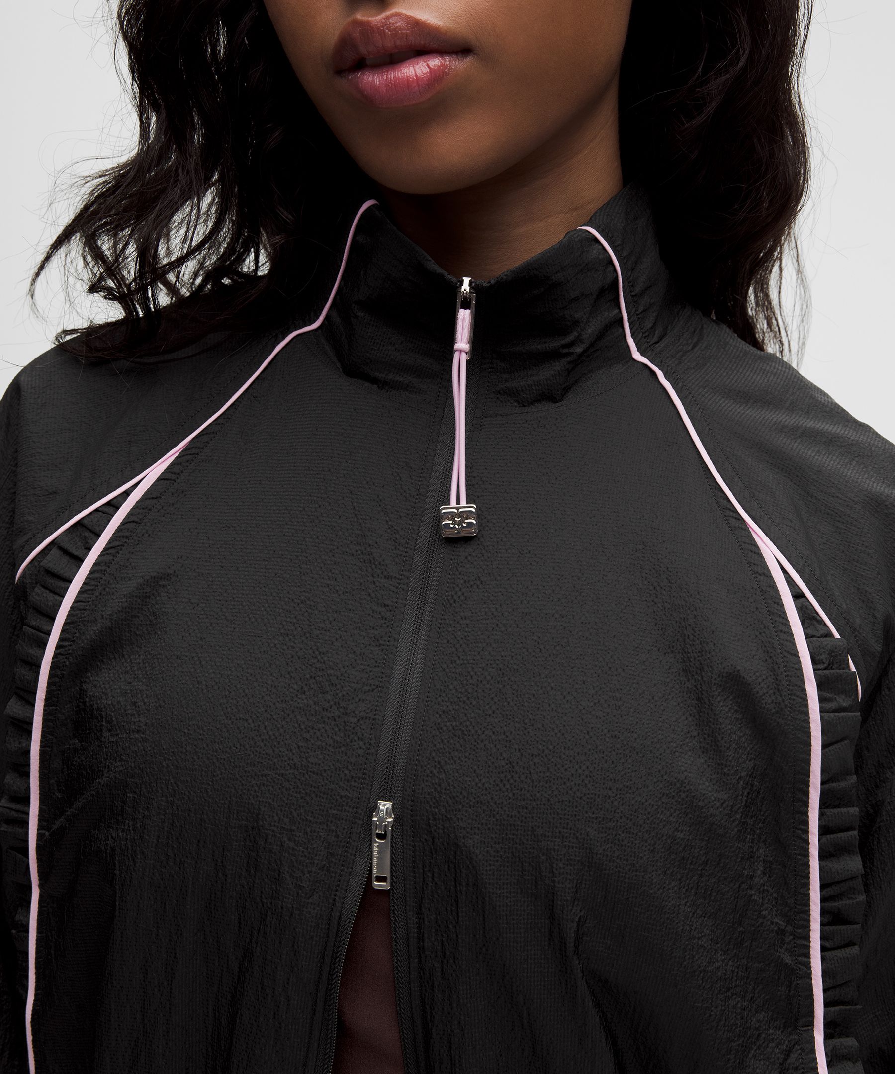 GANNI x lululemon ラッフルトリム テクスチャージャケット
