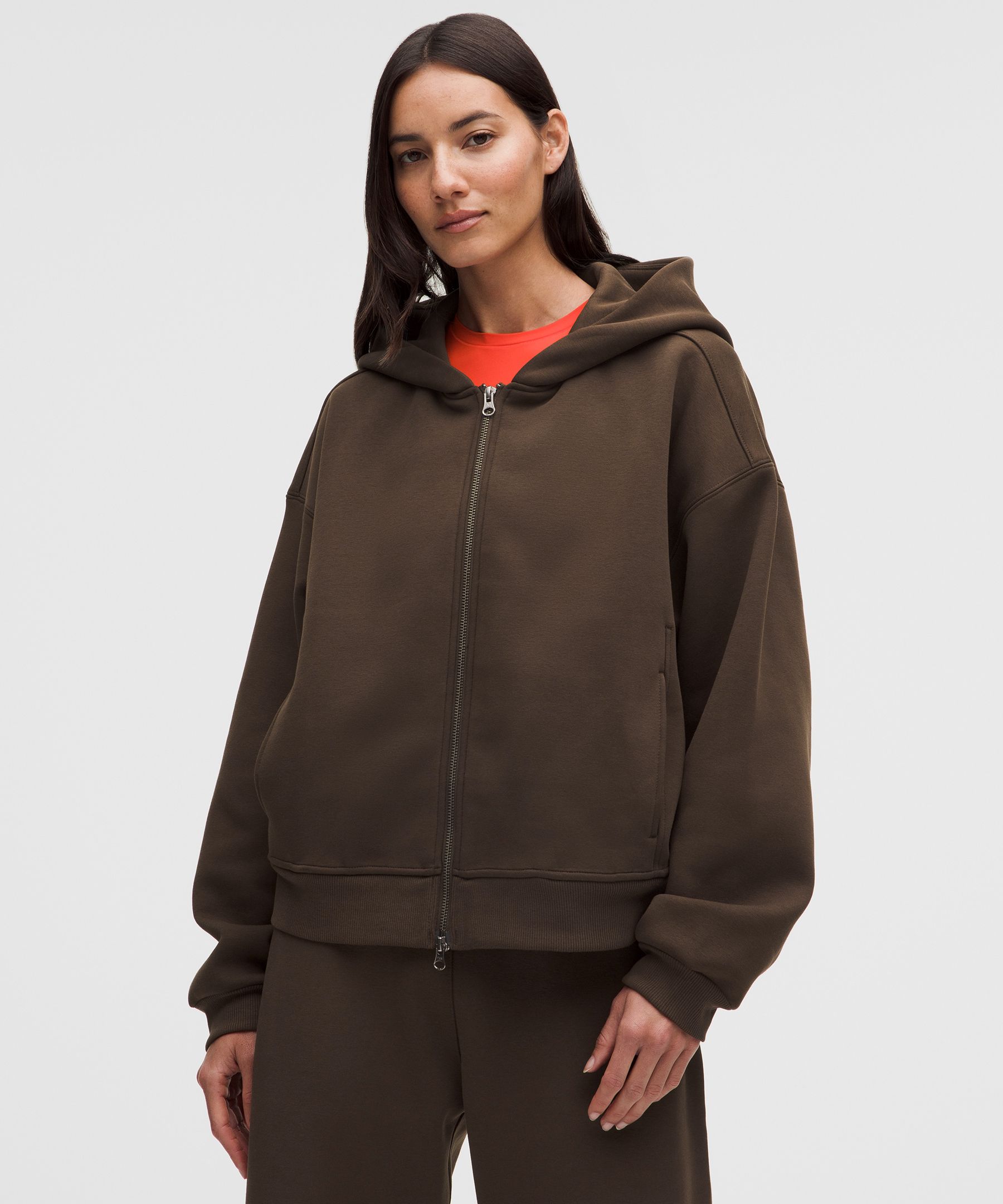 Women's Big Cozy Hip-Length Ultra-Oversized Full-Zip Hoodie