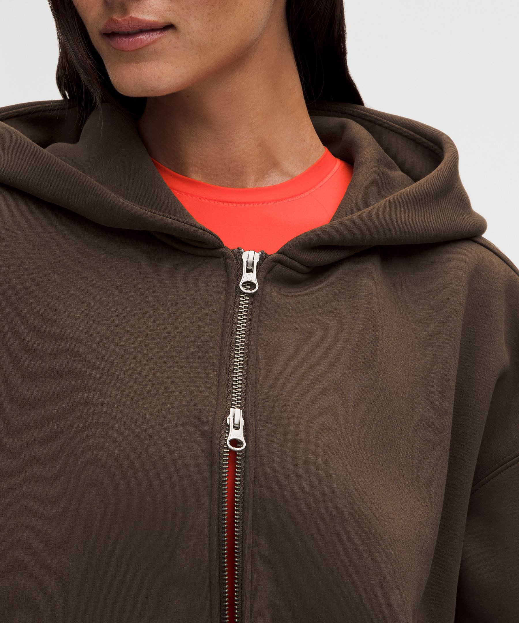 Women's Big Cozy Hip-Length Ultra-Oversized Full-Zip Hoodie