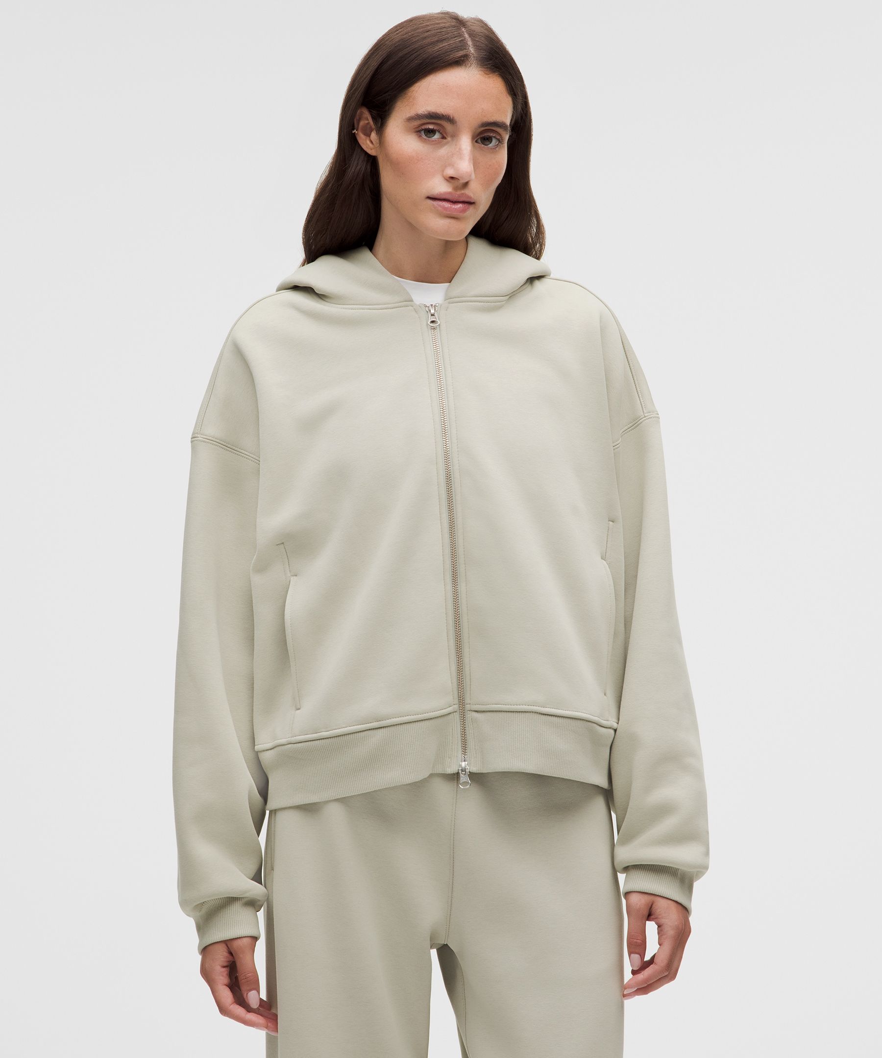 Women's Big Cozy Hip-Length Ultra-Oversized Full-Zip Hoodie
