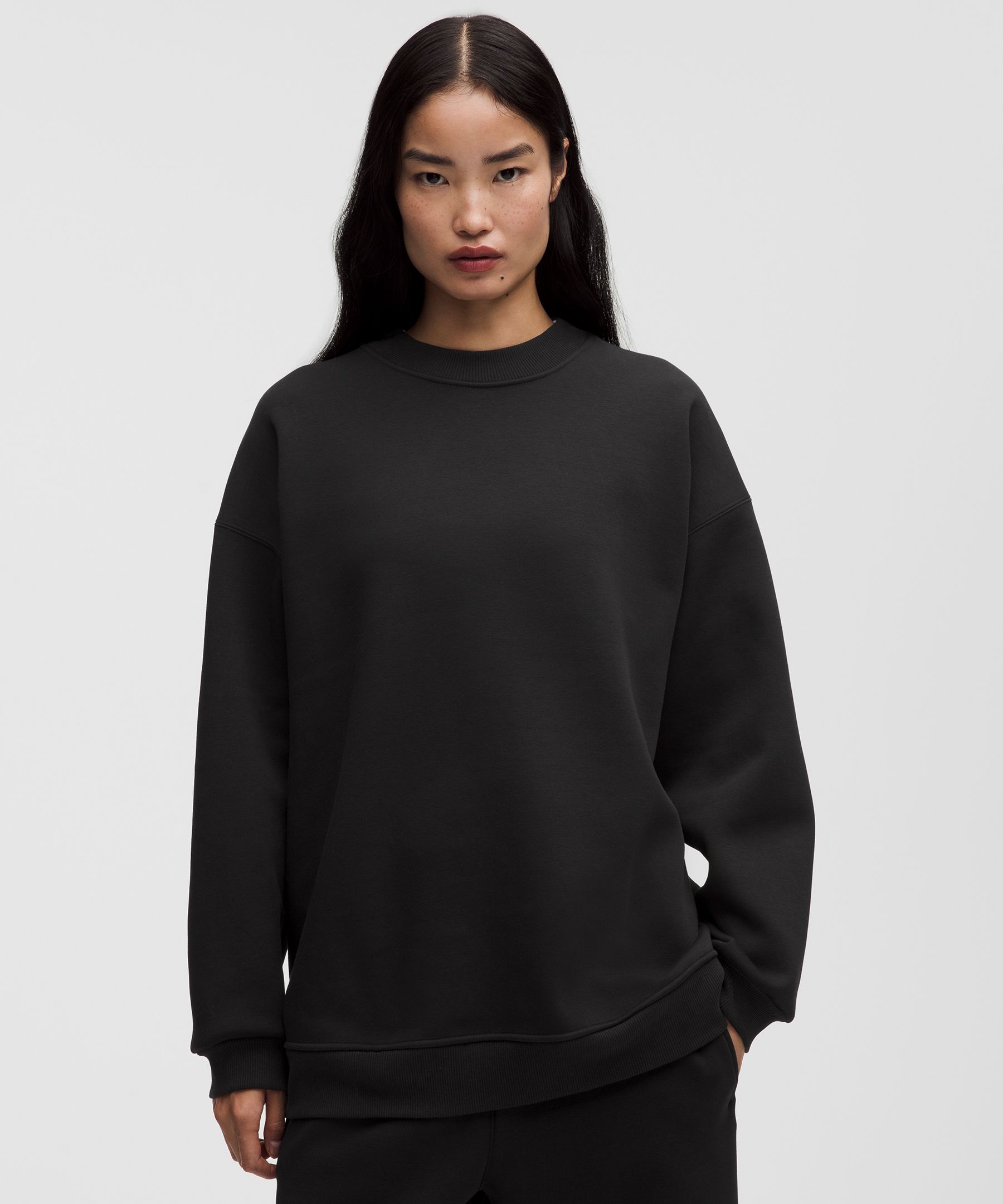 Sweat Big Cozy oversize &agrave; col rond pour femmes