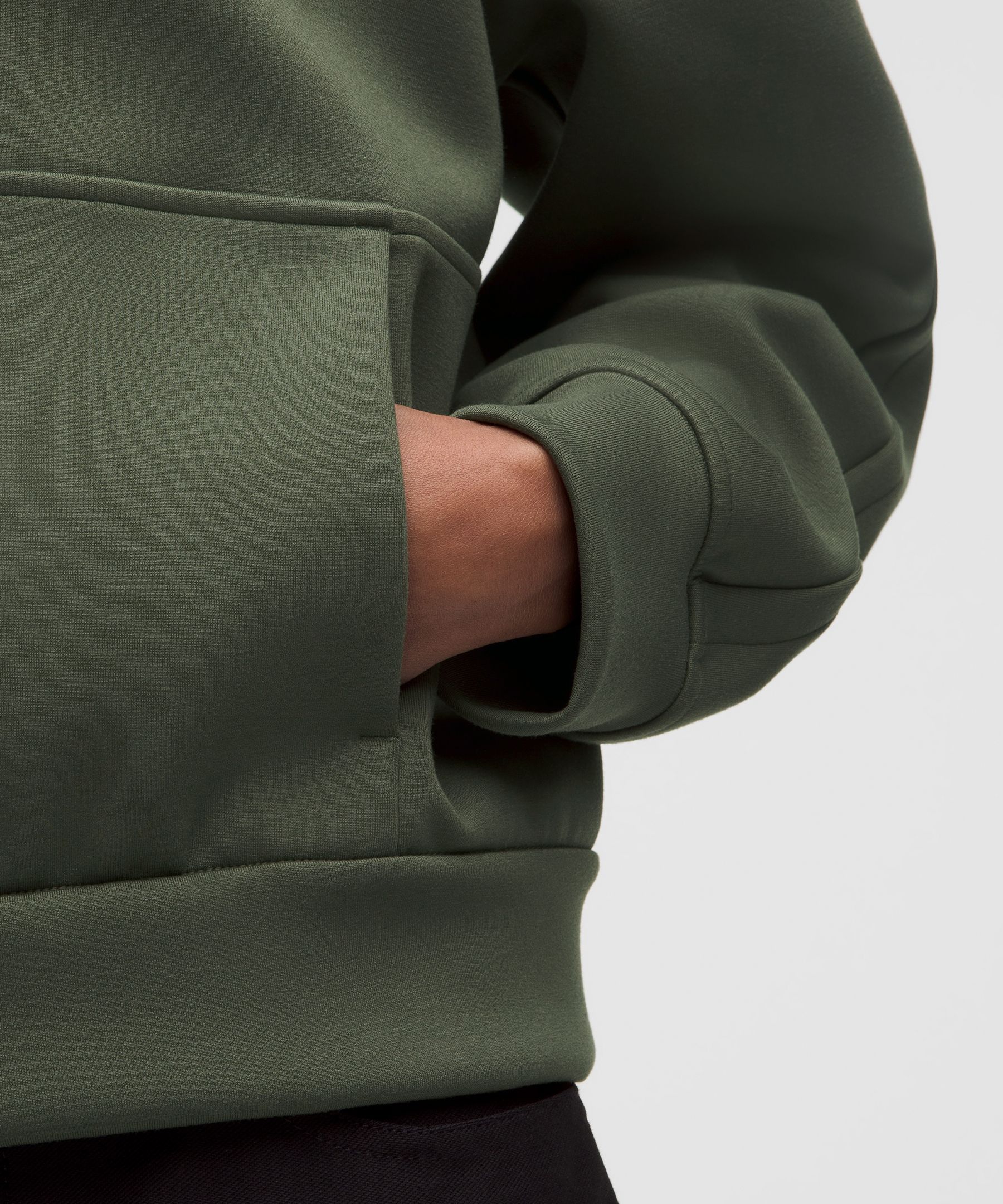 Sudadera holgada Smooth Spacer con cuello y media cremallera