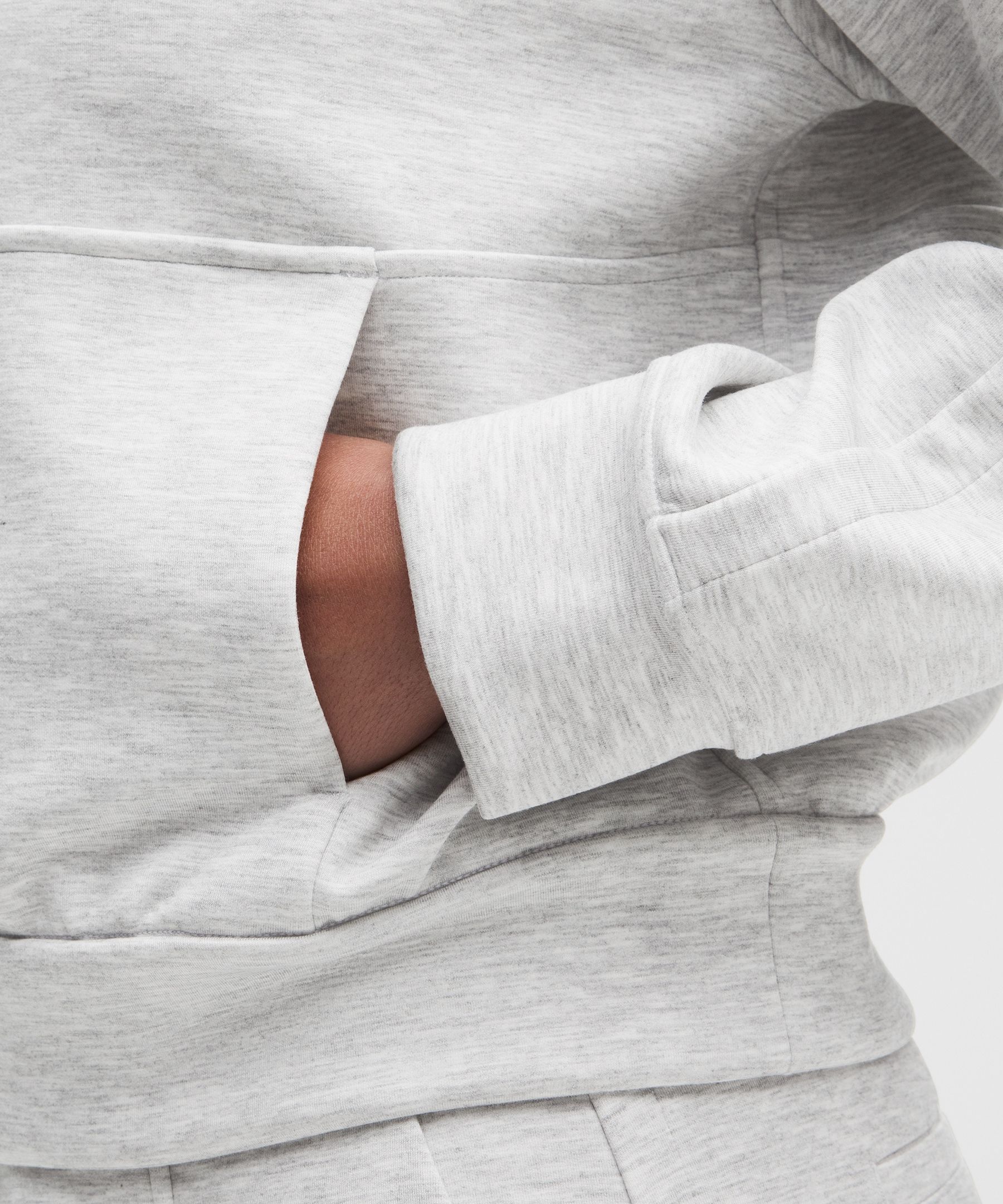 Sudadera holgada Smooth Spacer con cuello y media cremallera