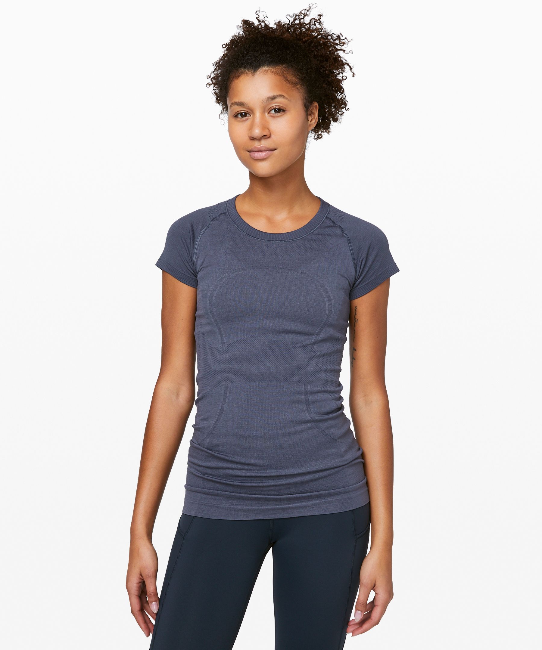 Lululemon Swiftly Tech Short Sleeve Crew - Marvel / Black - lulu fanatics