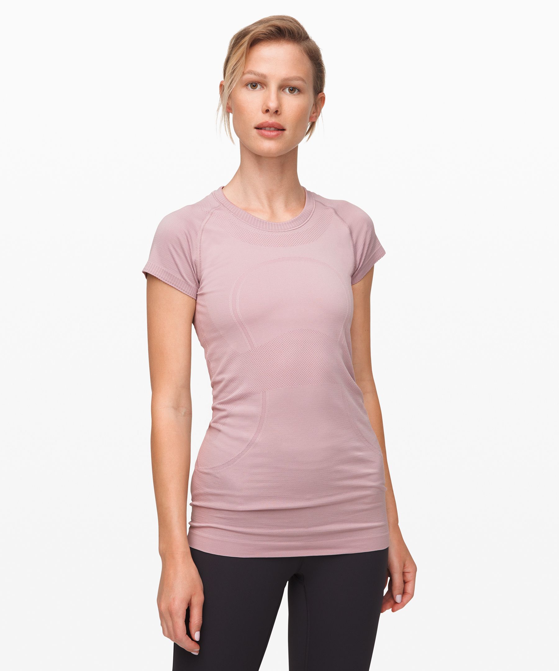 Lululemon Swiftly Tech Short Sleeve Crew In Smoky Blush/smoky Blush