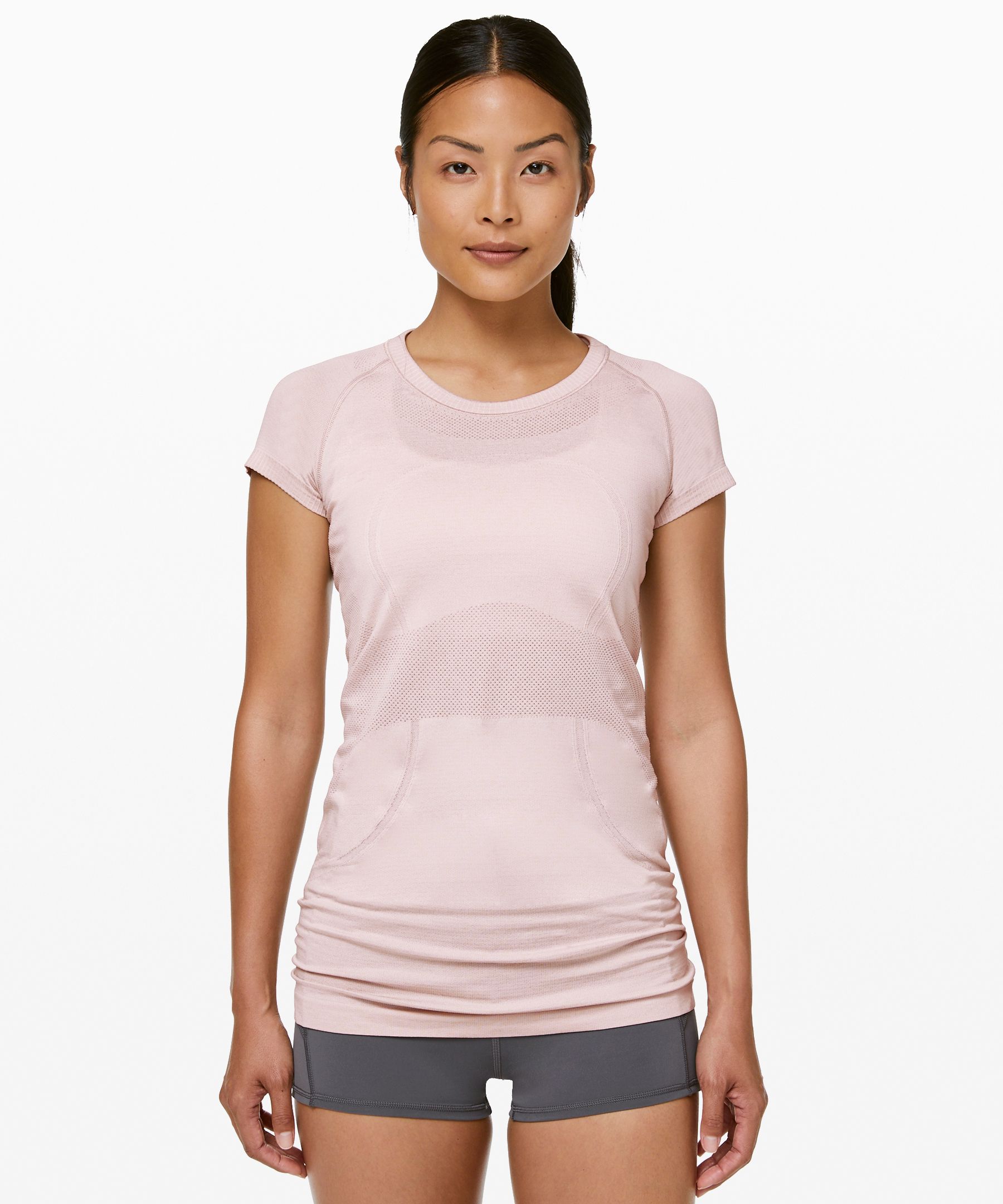 Lululemon Swiftly Tech Short Sleeve Crew In Pink Bliss/pink Bliss