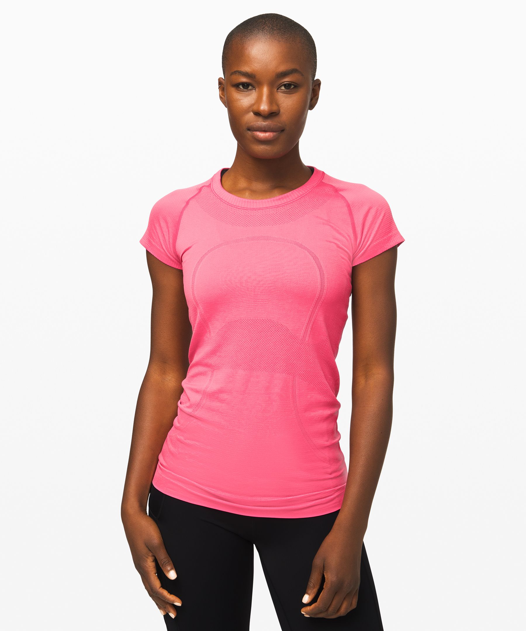 Lululemon Swiftly Tech Short Sleeve Shirt 2.0 - Pink Blossom / Pink Blossom  - lulu fanatics