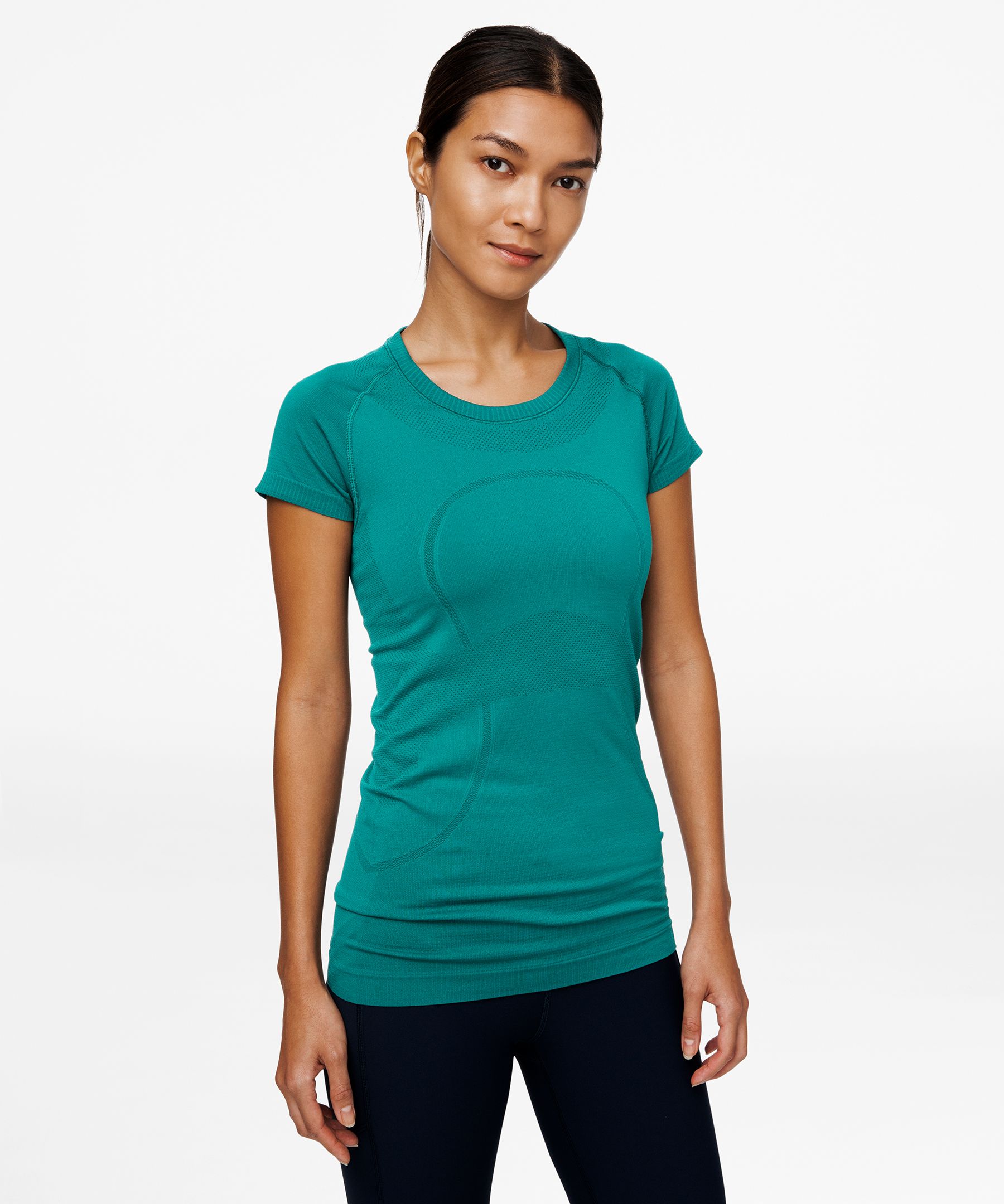 Lululemon Swiftly Tech Short Sleeve Crew In Laguna/laguna