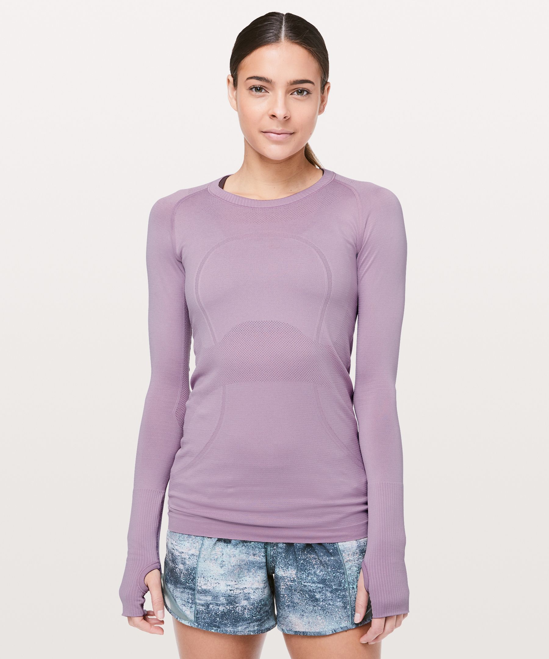 Lululemon Swiftly Tech Long Sleeve Crew In Antoinette/antoinette