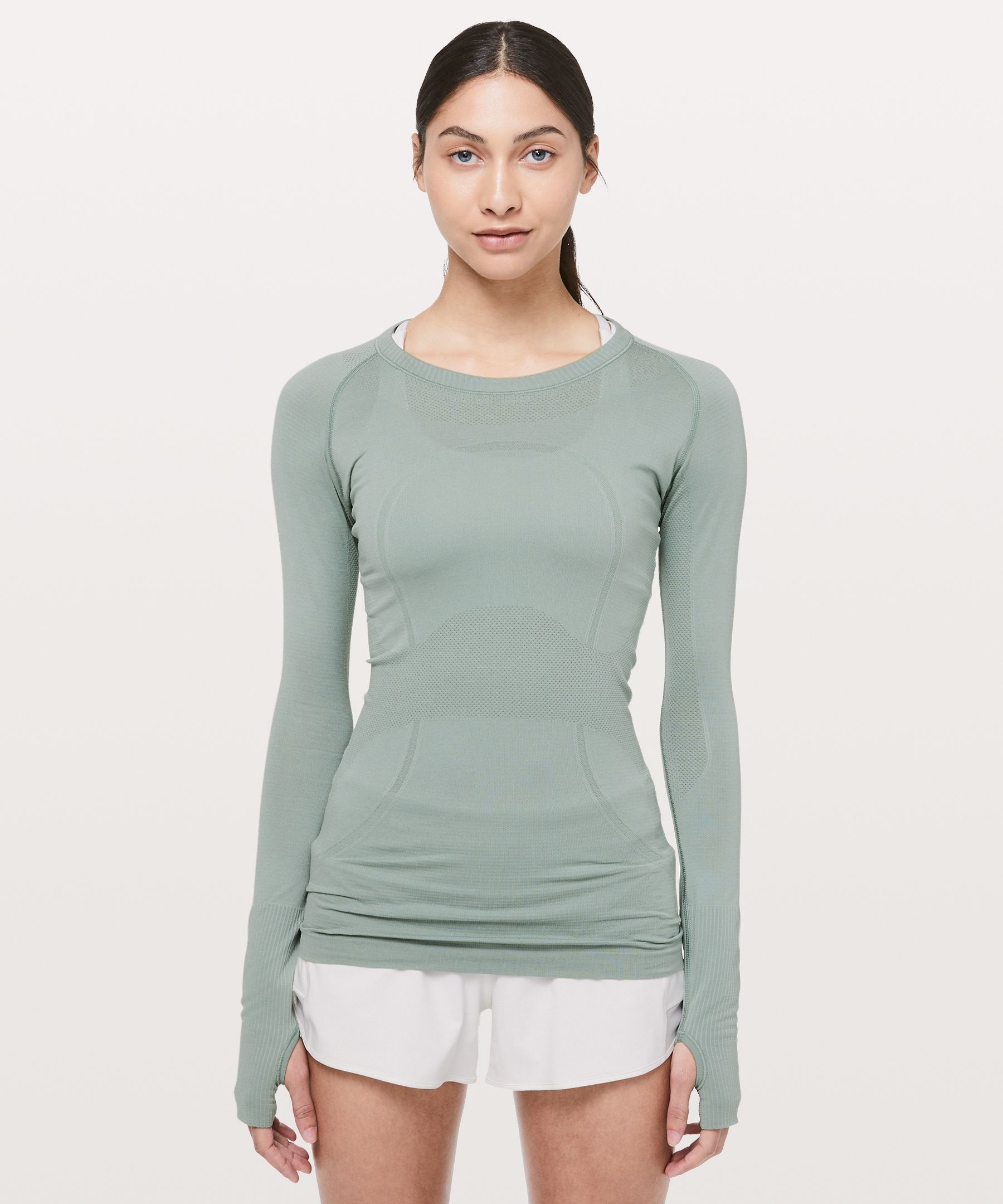 Lululemon Swiftly Tech Long Sleeve Crew In Palm Court/palm Court