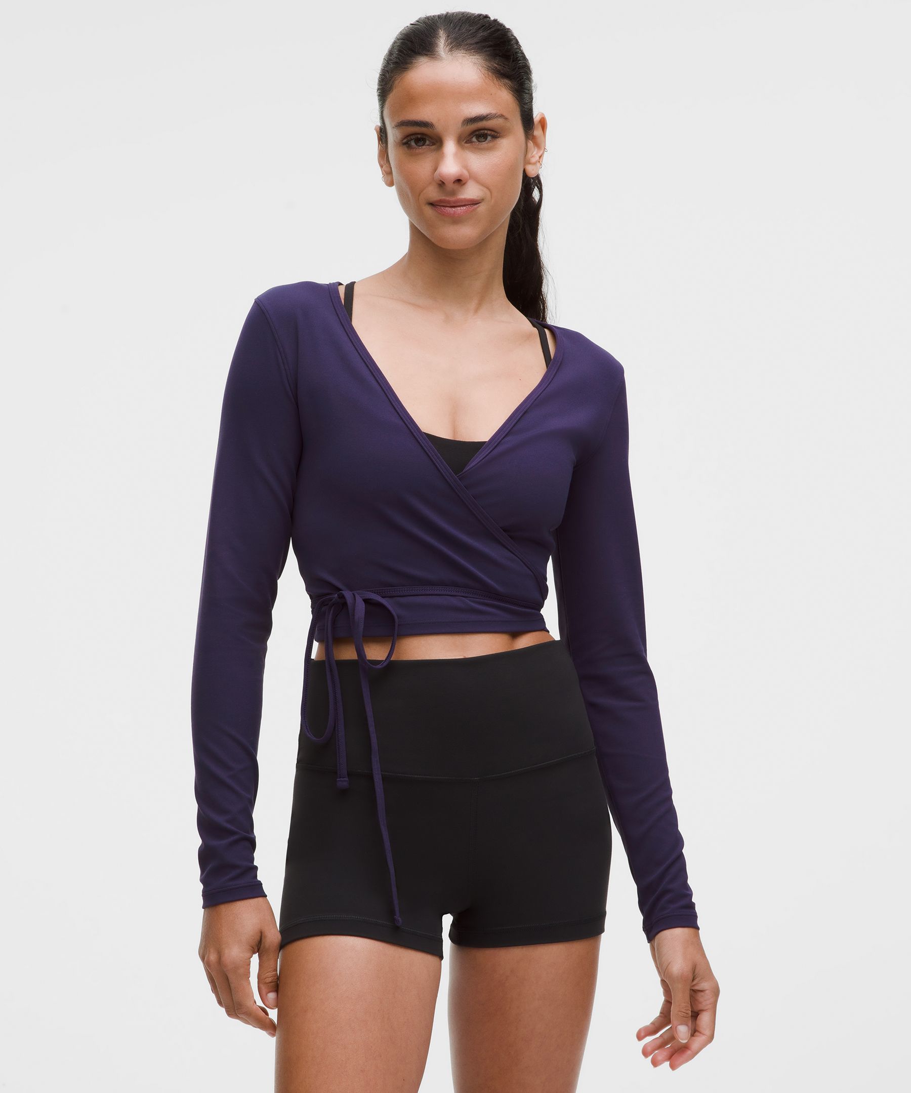 Nulu Long-Sleeve Cropped Wrap