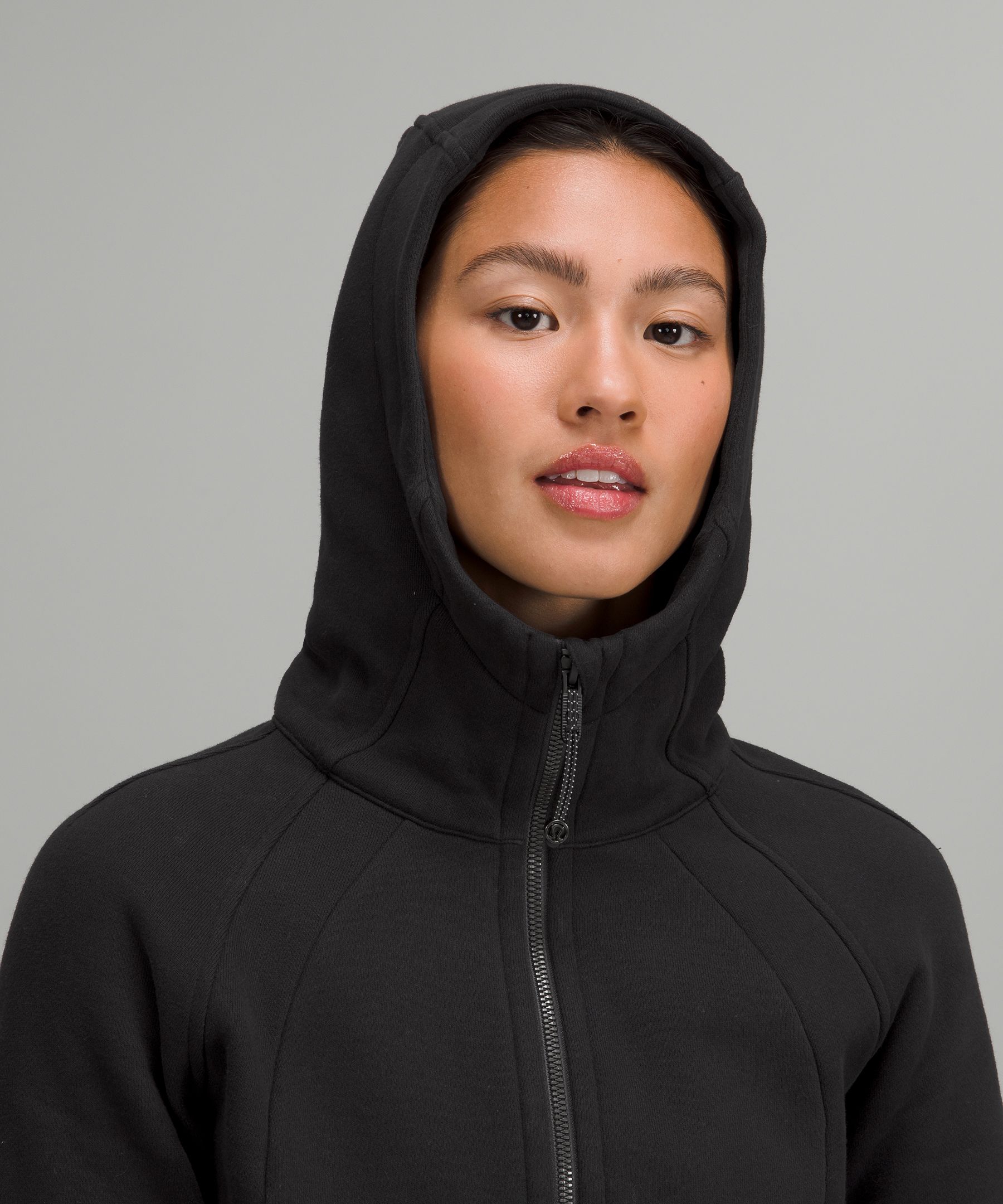 lululemon SCUBA FULL-ZIP CROPPED HOODIE - Zip-up sweatshirt -  espresso/brown - Zalando.de