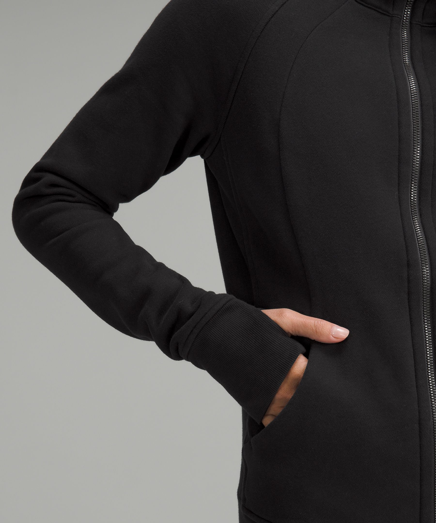 lululemon SCUBA FULL ZIP - Zip-up sweatshirt - black - Zalando