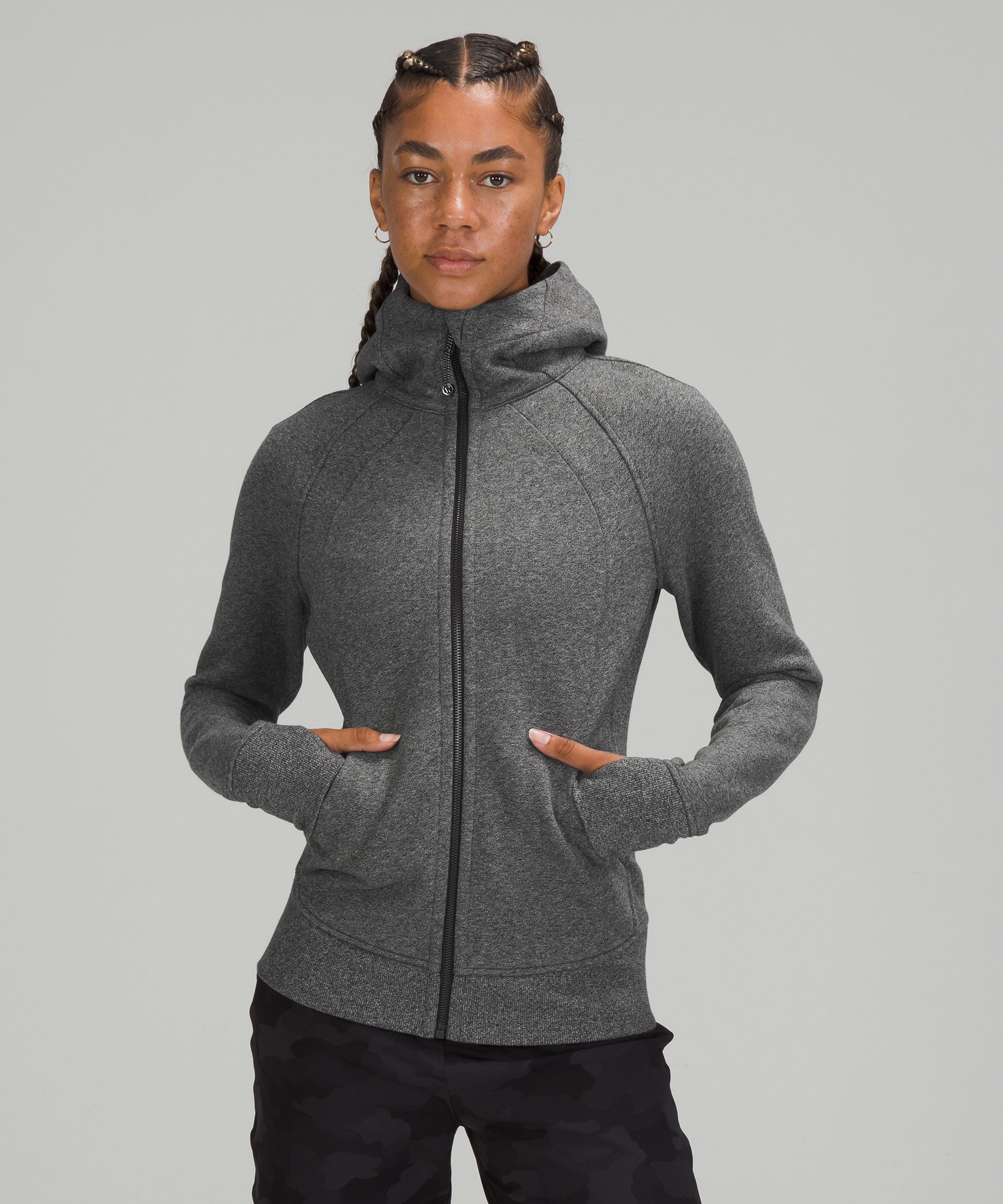 Lululemon grey scuba hoodie deals