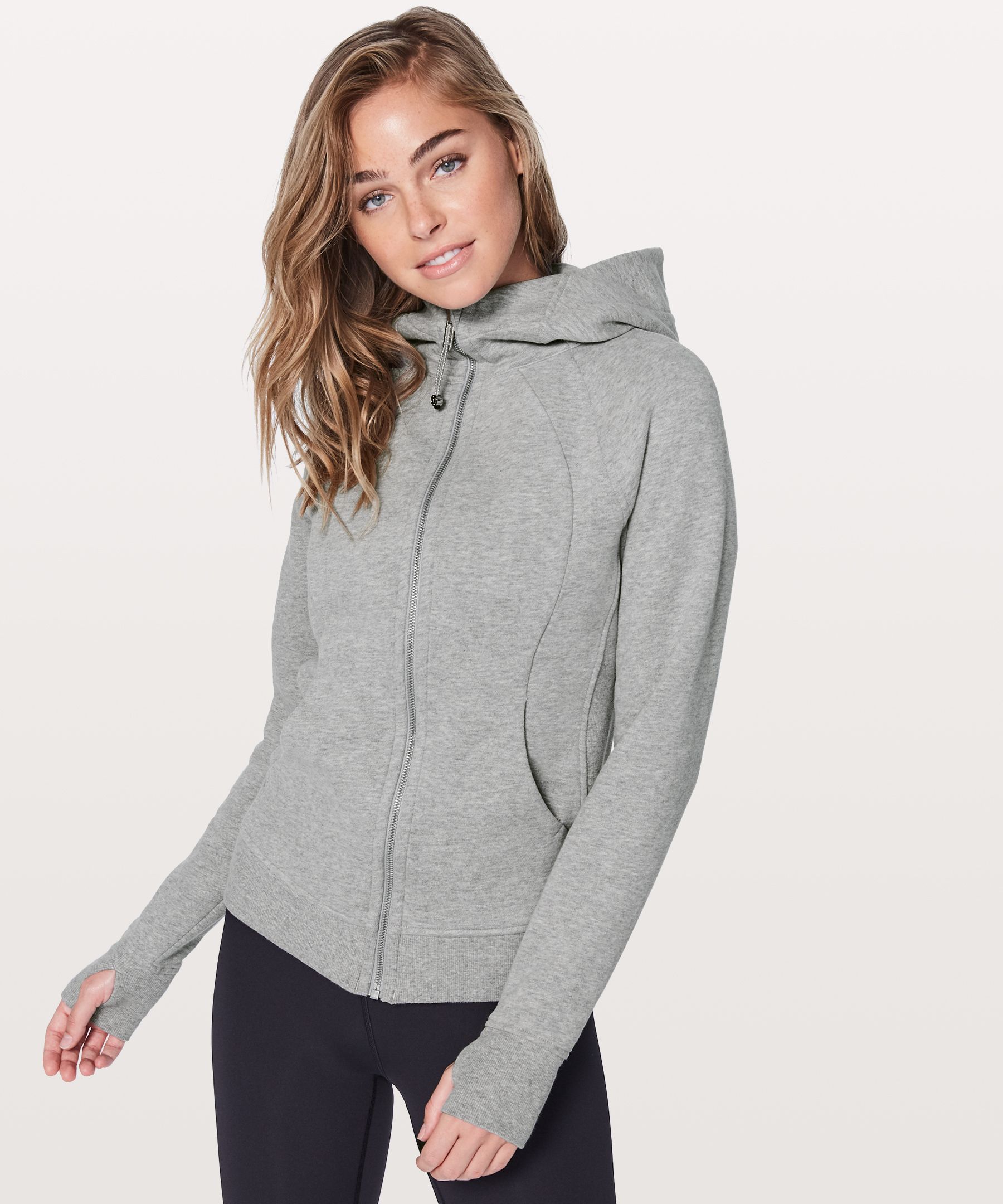 lululemon white scuba hoodie