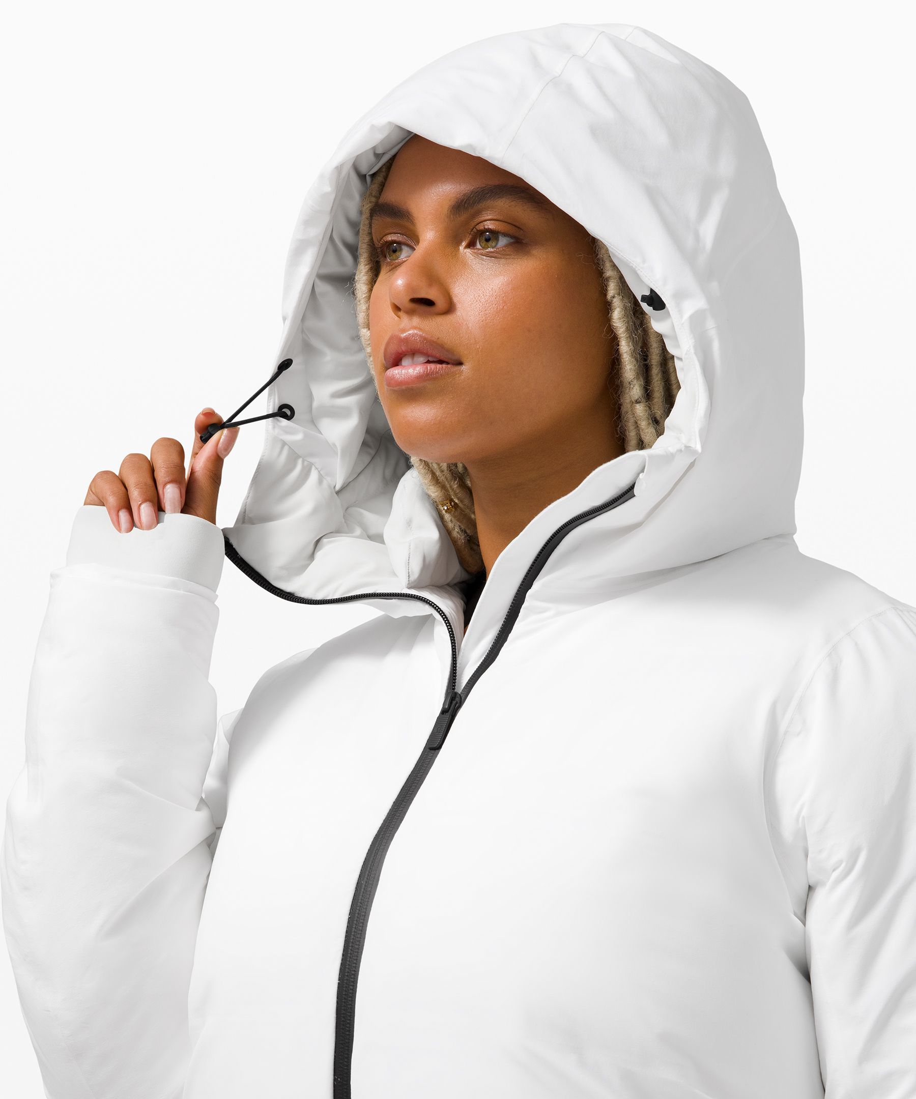 Lululemon Slush Hour Parka White Waterproof Down Coat Size 6- $398 SOLD-OUT  NWT