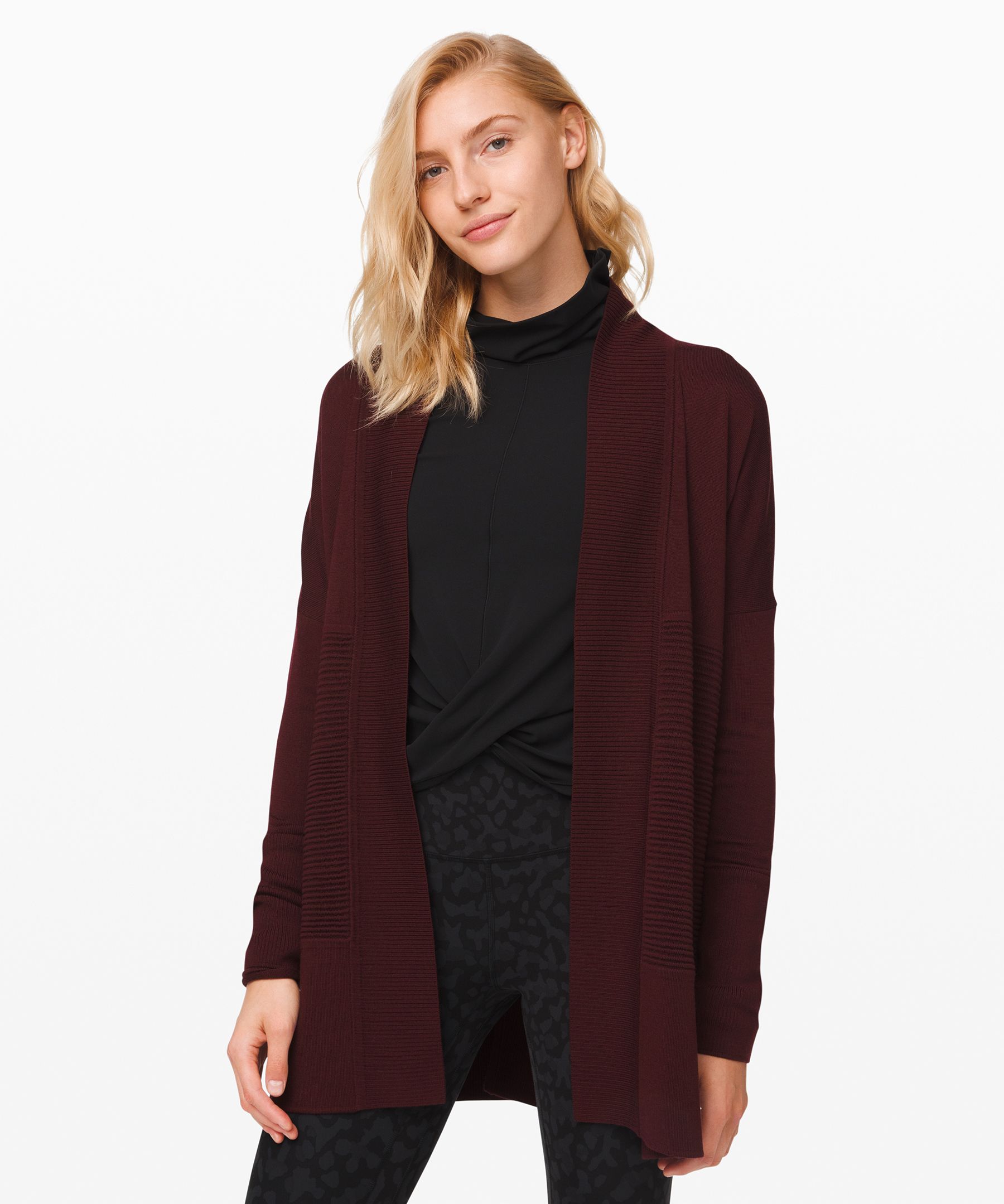 Lululemon Sit In Lotus Wrap Ii In Garnet