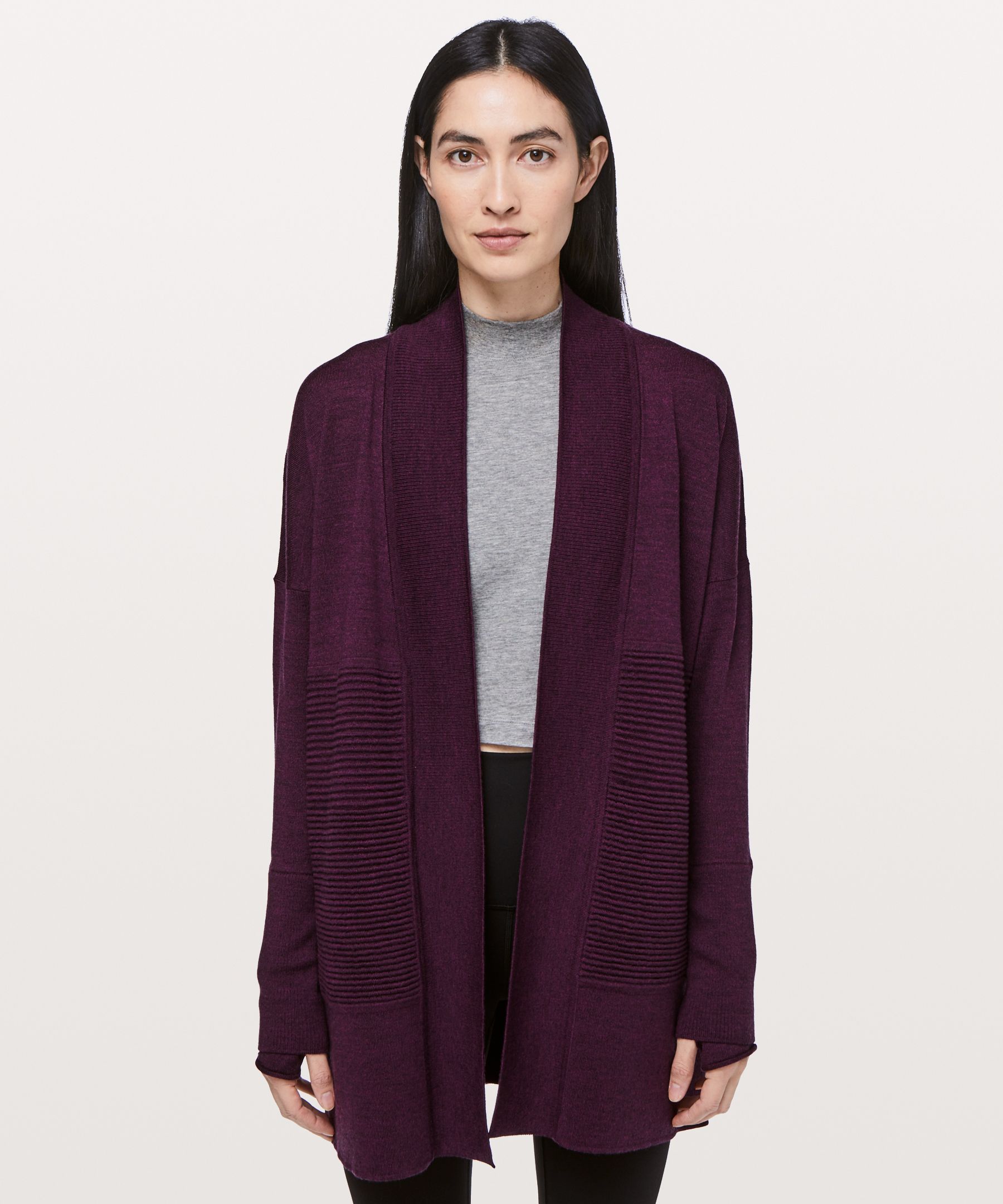 heathered plum Sit In Lotus Wrap II