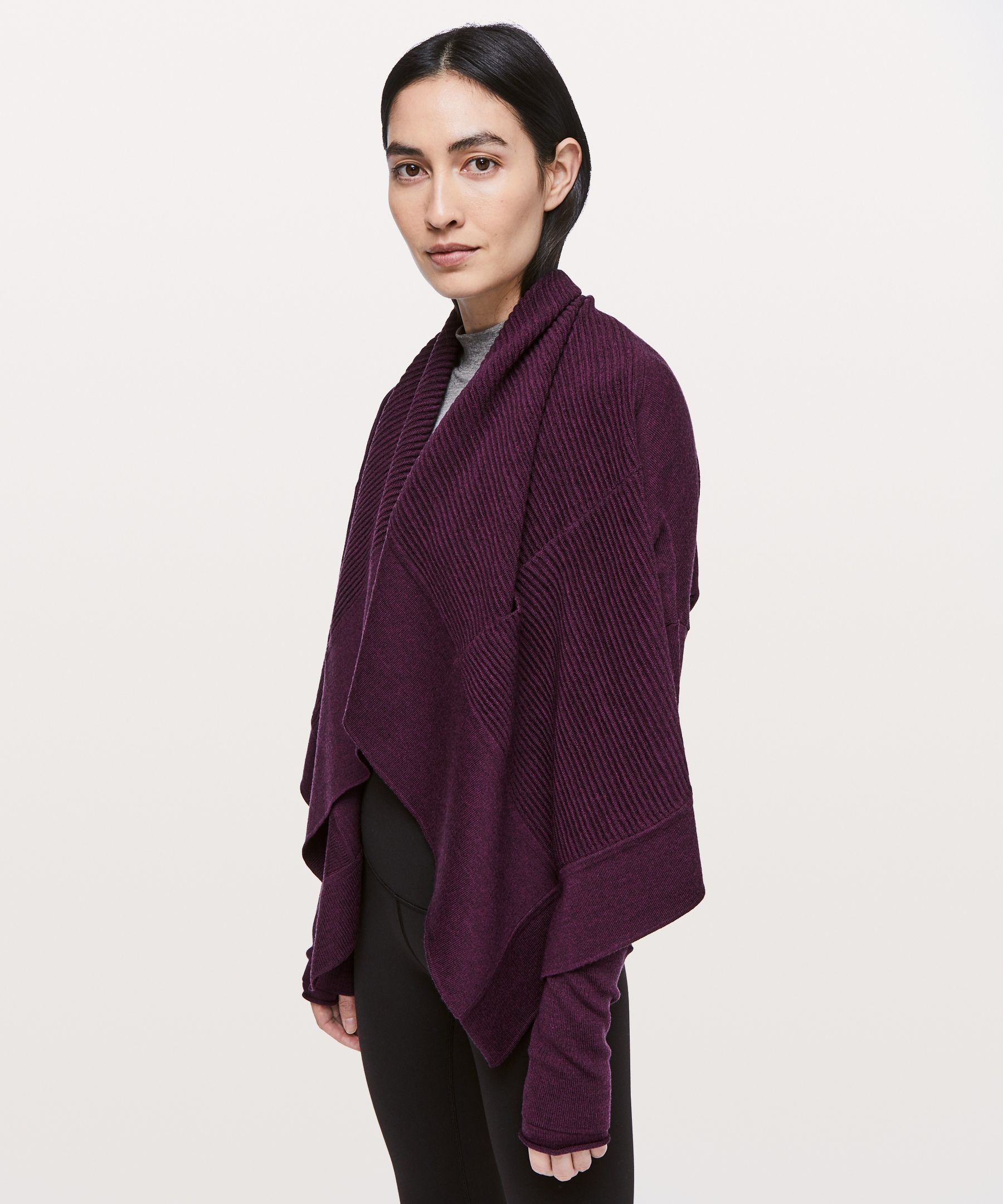 heathered plum Sit In Lotus Wrap II