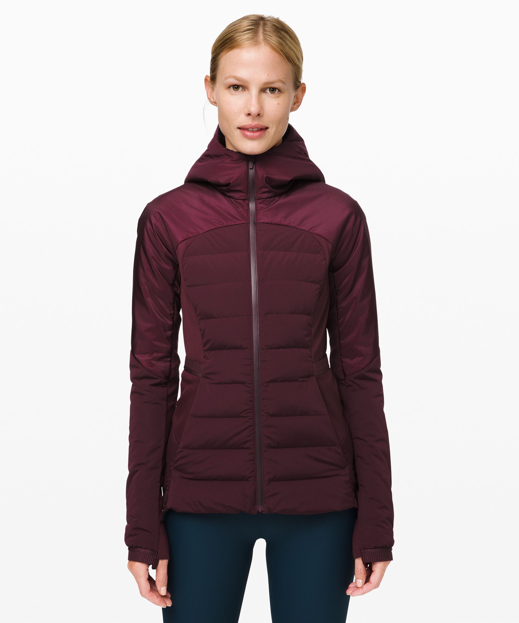 Lululemon Down For It All Jacket In Dark Adobe